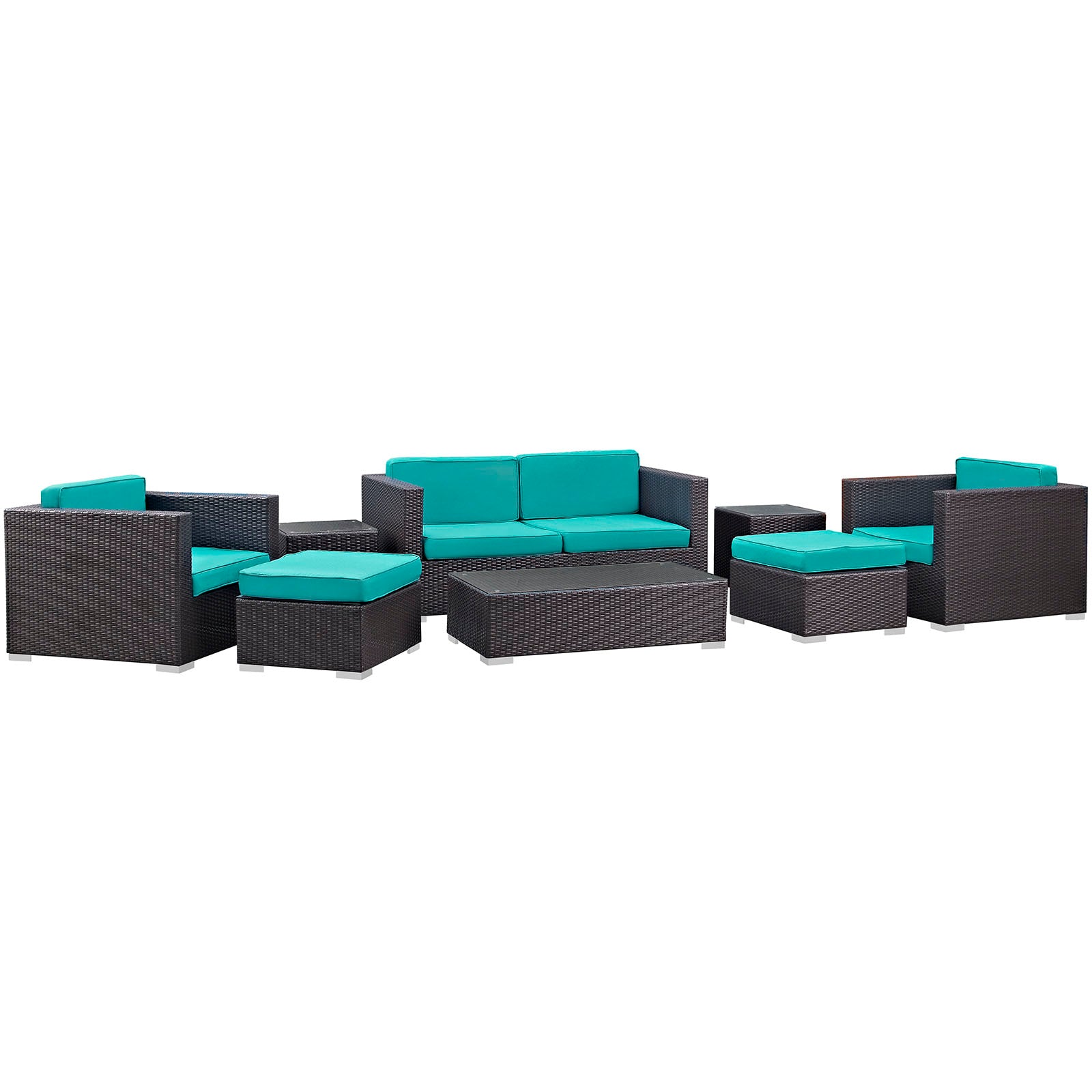 Venice 8 Piece Outdoor Patio Sofa Set - East Shore Modern Home Furnishings