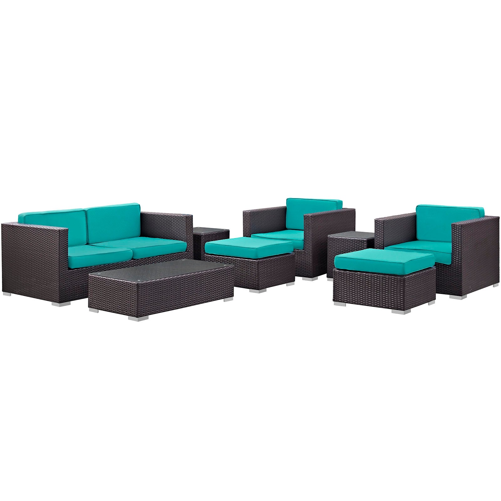 Venice 8 Piece Outdoor Patio Sofa Set - East Shore Modern Home Furnishings