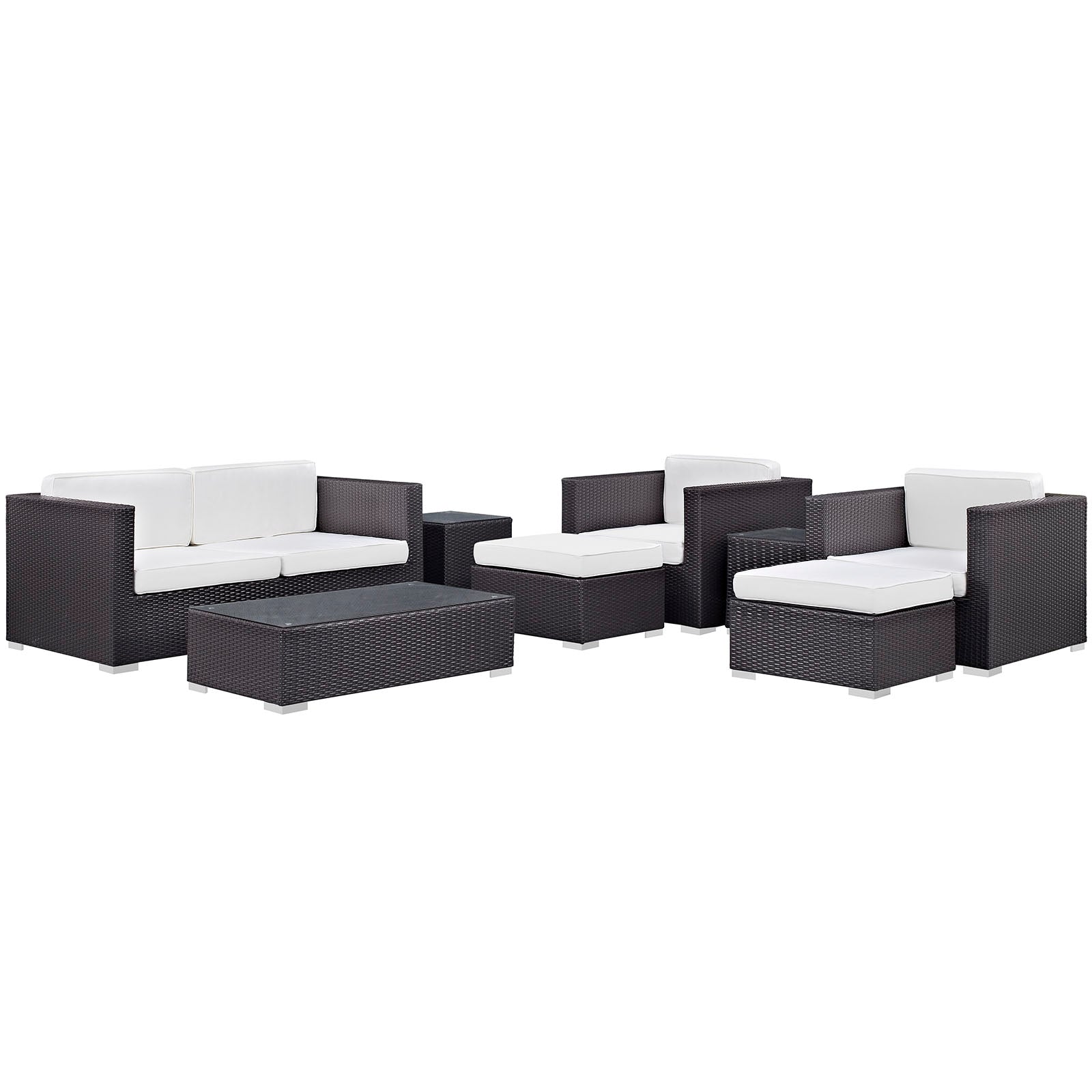 Venice 8 Piece Outdoor Patio Sofa Set - East Shore Modern Home Furnishings