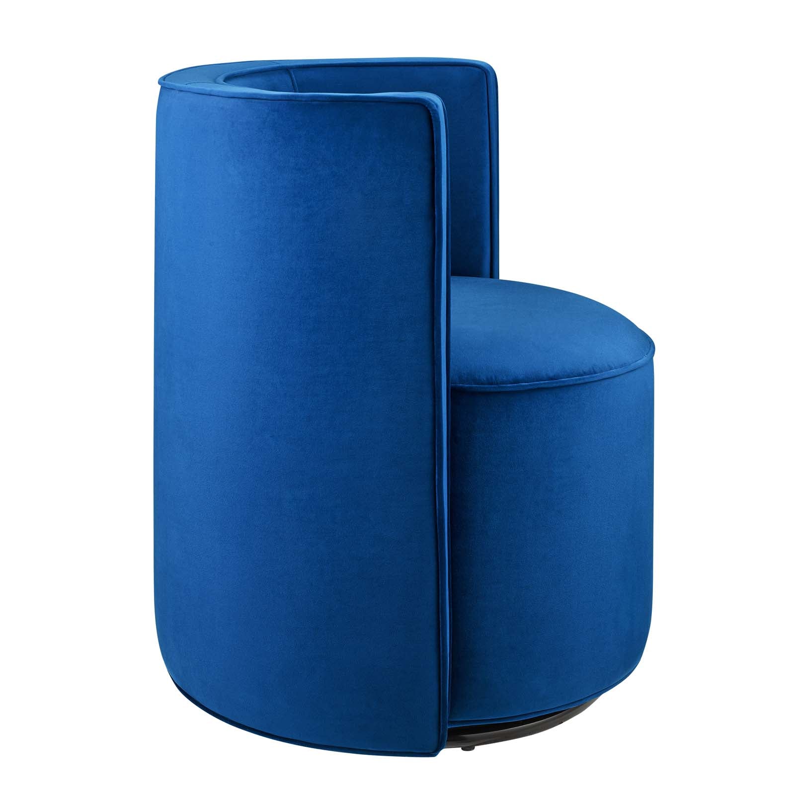 Della Performance Velvet Fabric Swivel Chair - East Shore Modern Home Furnishings