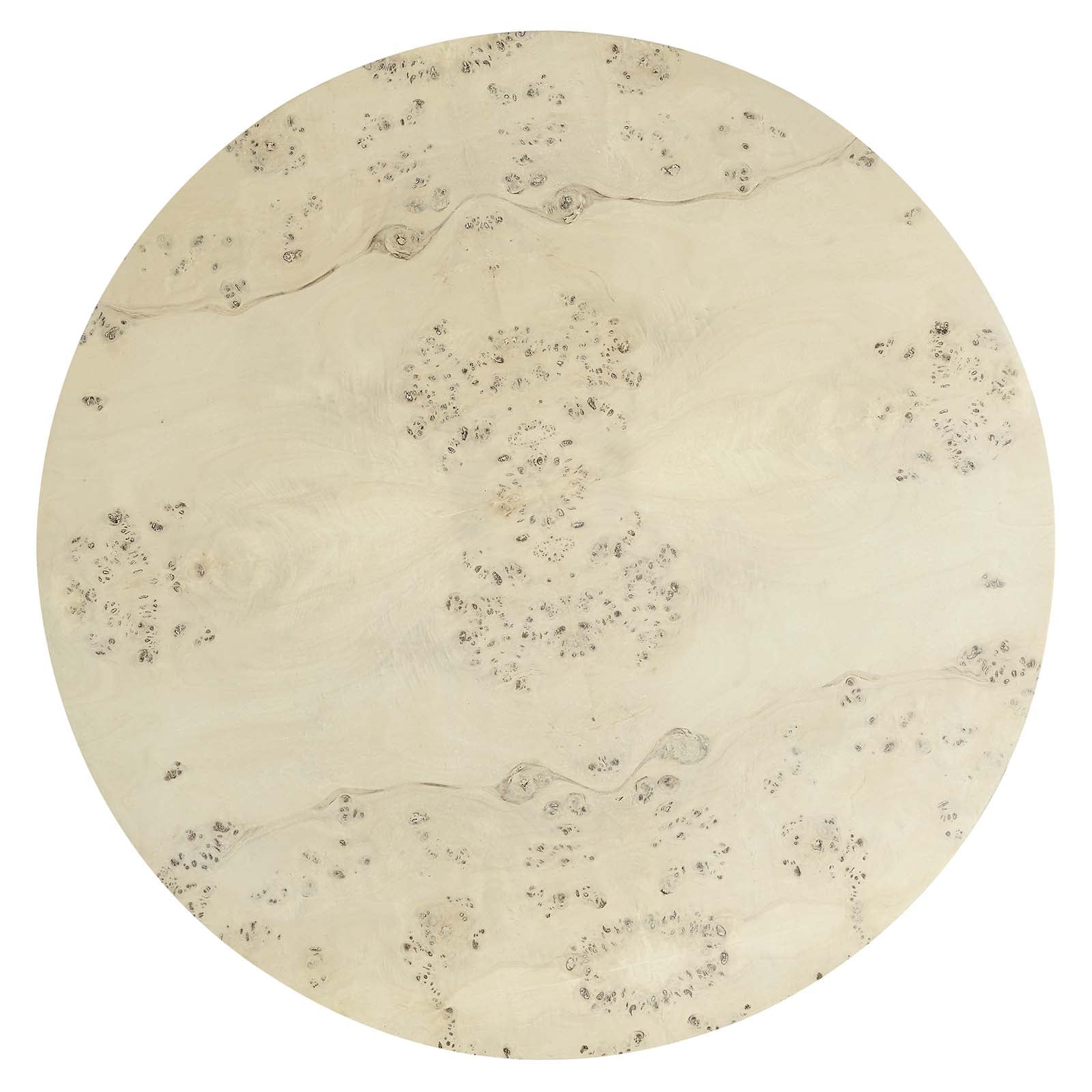 Cosmos 35" Round Burl Wood Coffee Table - East Shore Modern Home Furnishings