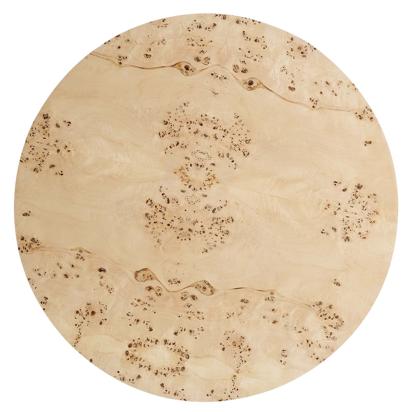 Cosmos 35" Round Burl Wood Coffee Table - East Shore Modern Home Furnishings