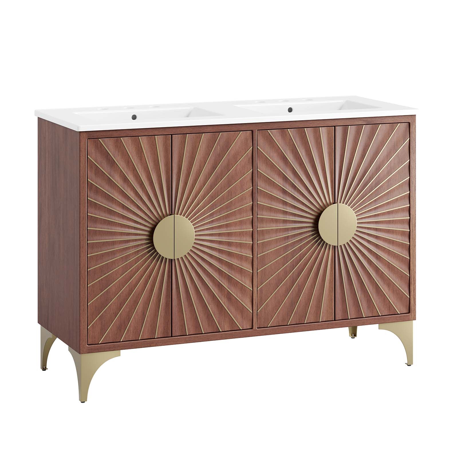 Daylight 48" Double Sink Bathroom Vanity - East Shore Modern Home Furnishings