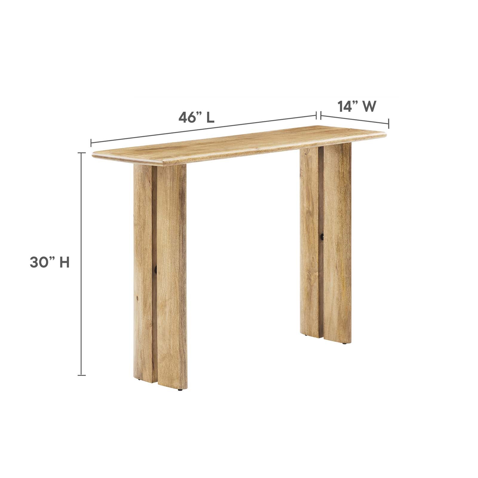 Amistad Wood Console Table - East Shore Modern Home Furnishings