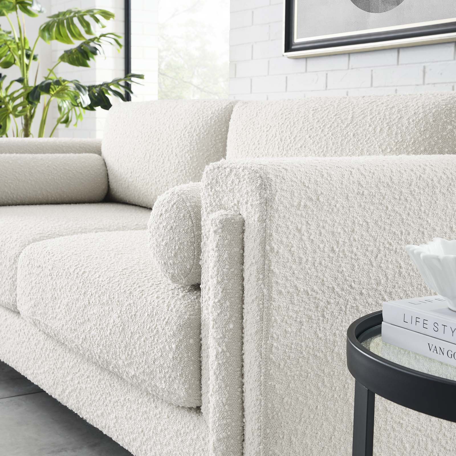 Visible Boucle Fabric Sofa - East Shore Modern Home Furnishings