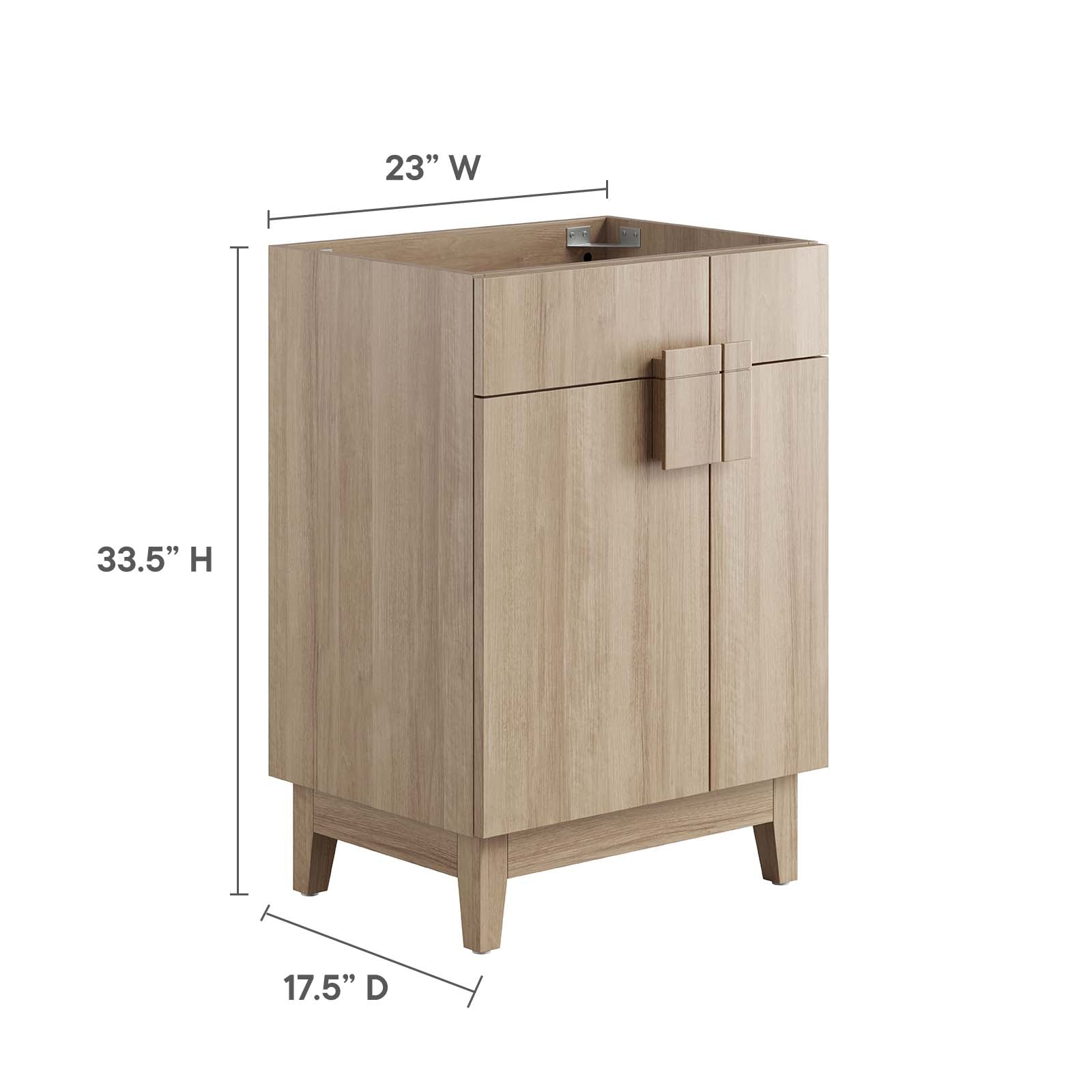 Miles 24” Bathroom Vanity Cabinet (Sink Basin Not Included) - East Shore Modern Home Furnishings