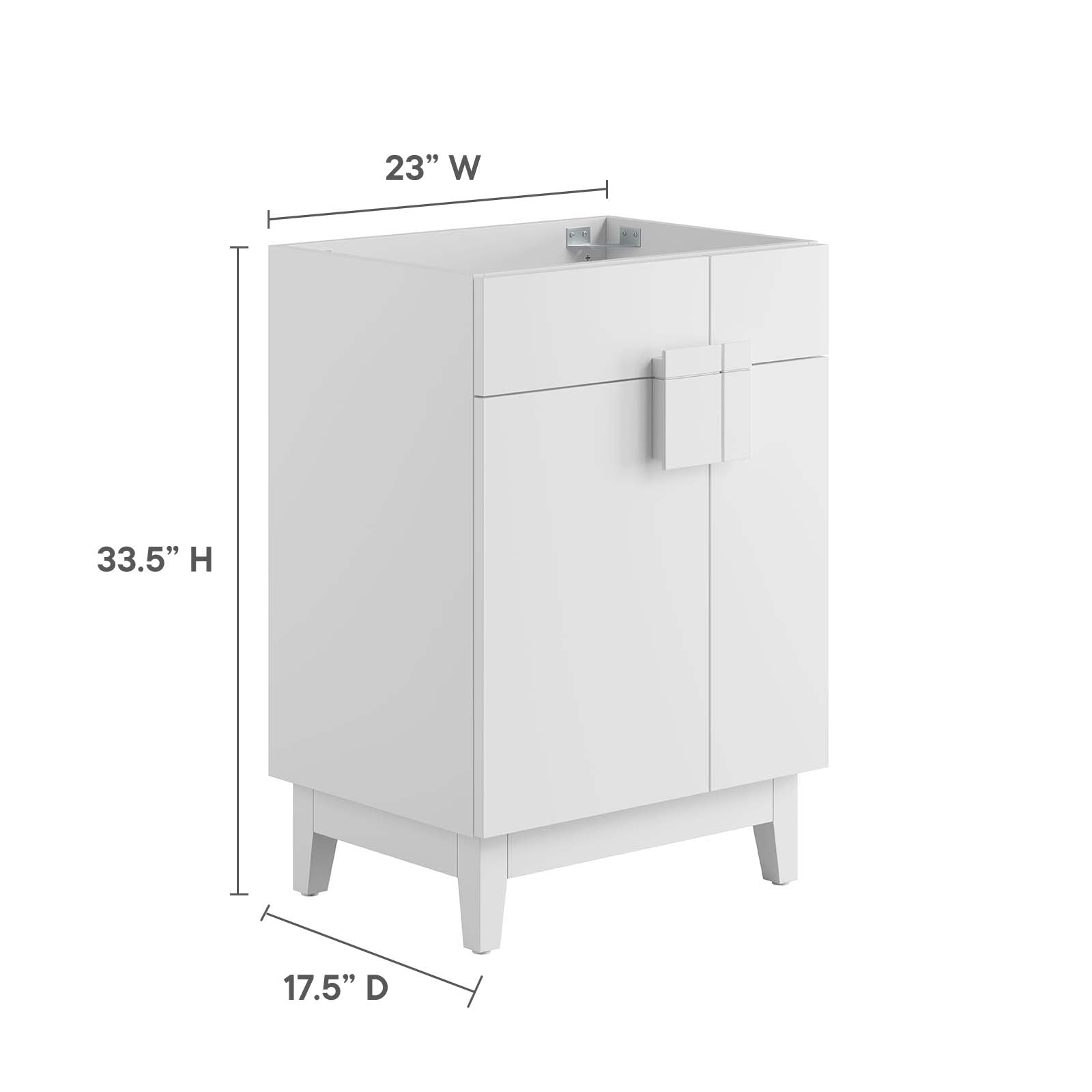 Miles 24” Bathroom Vanity Cabinet (Sink Basin Not Included) - East Shore Modern Home Furnishings