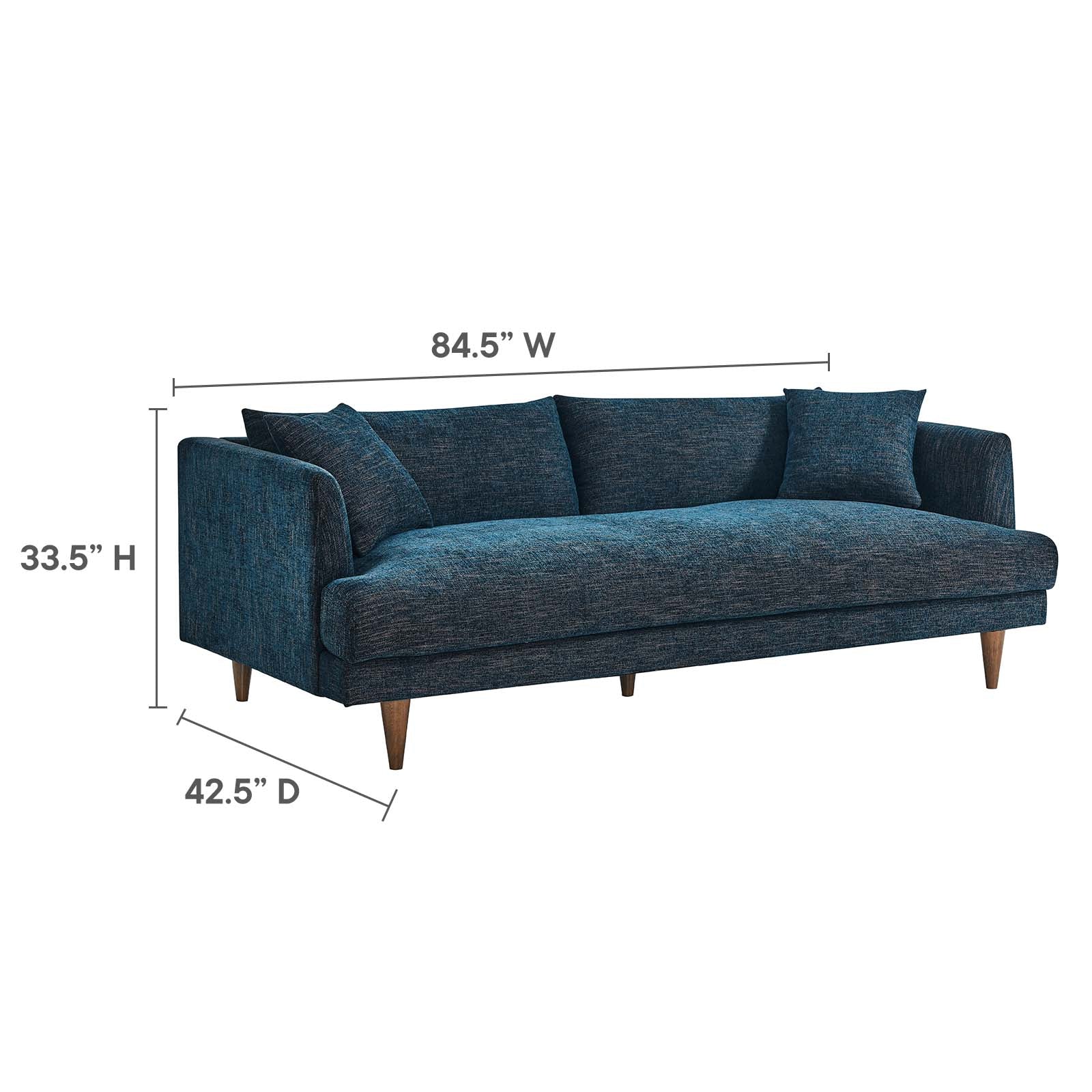 Zoya Down Filled Overstuffed Sofa - East Shore Modern Home Furnishings