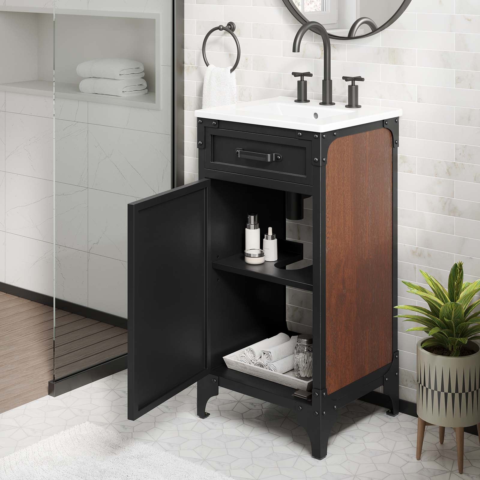 Steamforge 18" Bathroom Vanity - East Shore Modern Home Furnishings