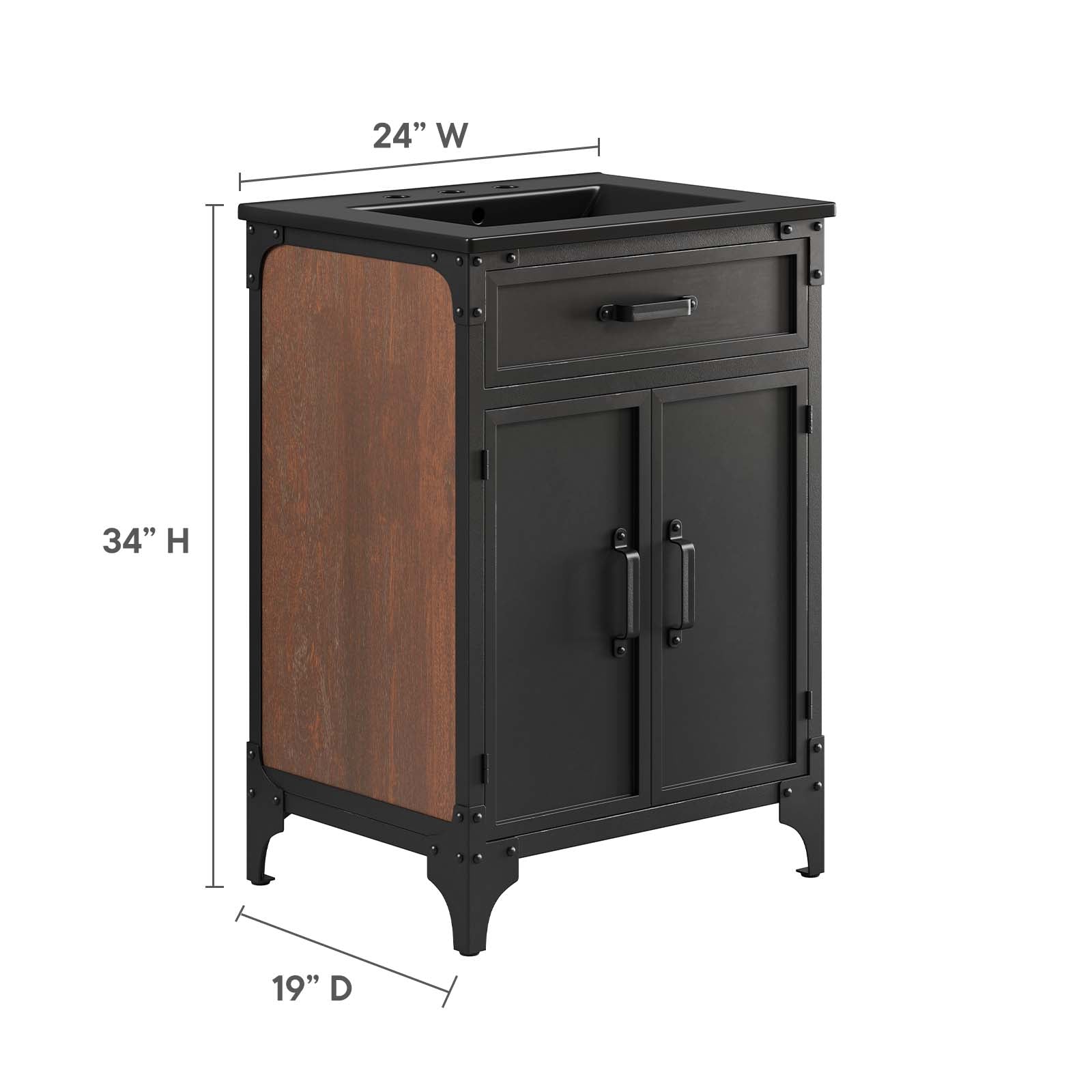 Steamforge 24" Bathroom Vanity - East Shore Modern Home Furnishings