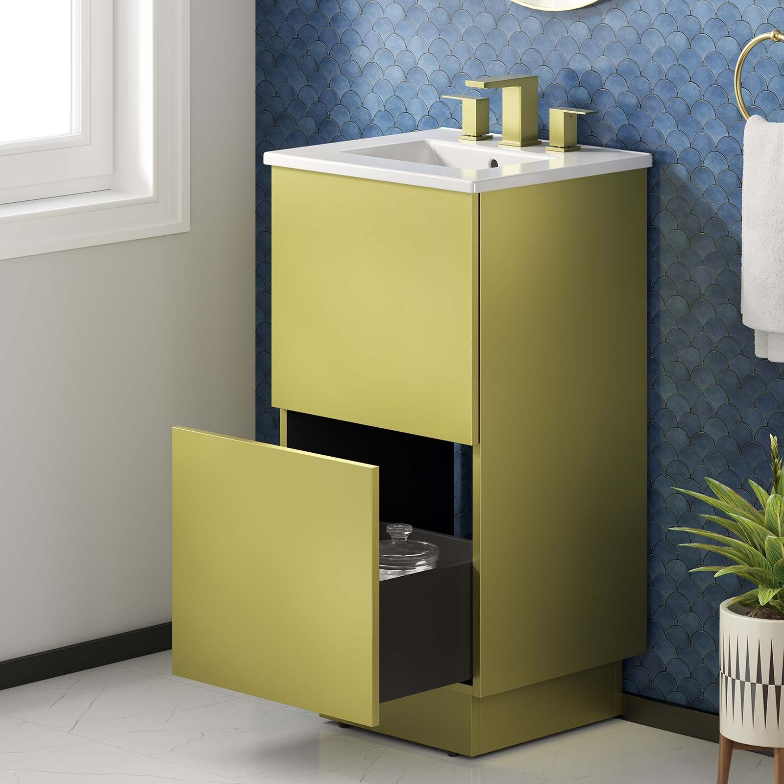 Quantum 18" Bathroom Vanity - East Shore Modern Home Furnishings