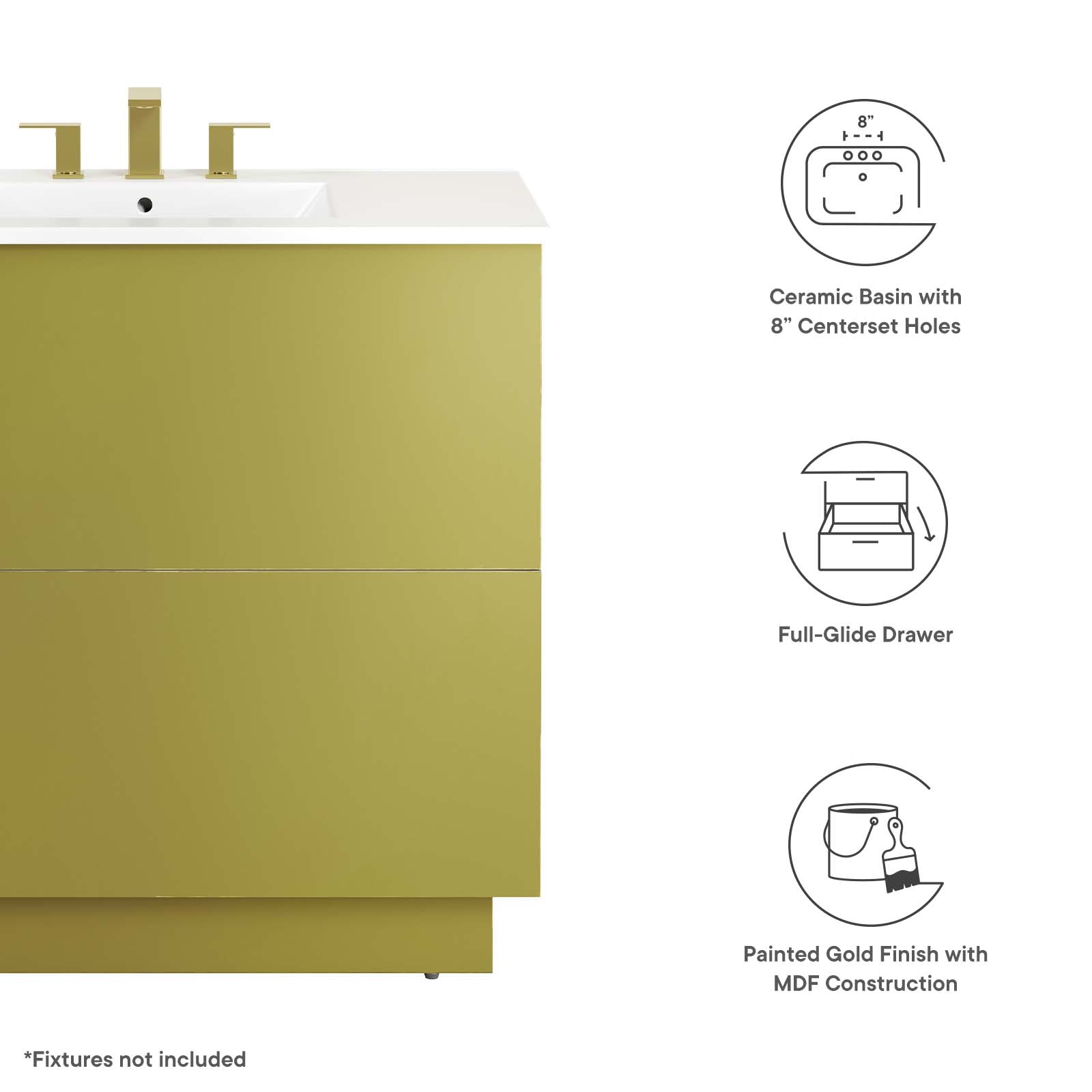 Quantum 36" Bathroom Vanity - East Shore Modern Home Furnishings