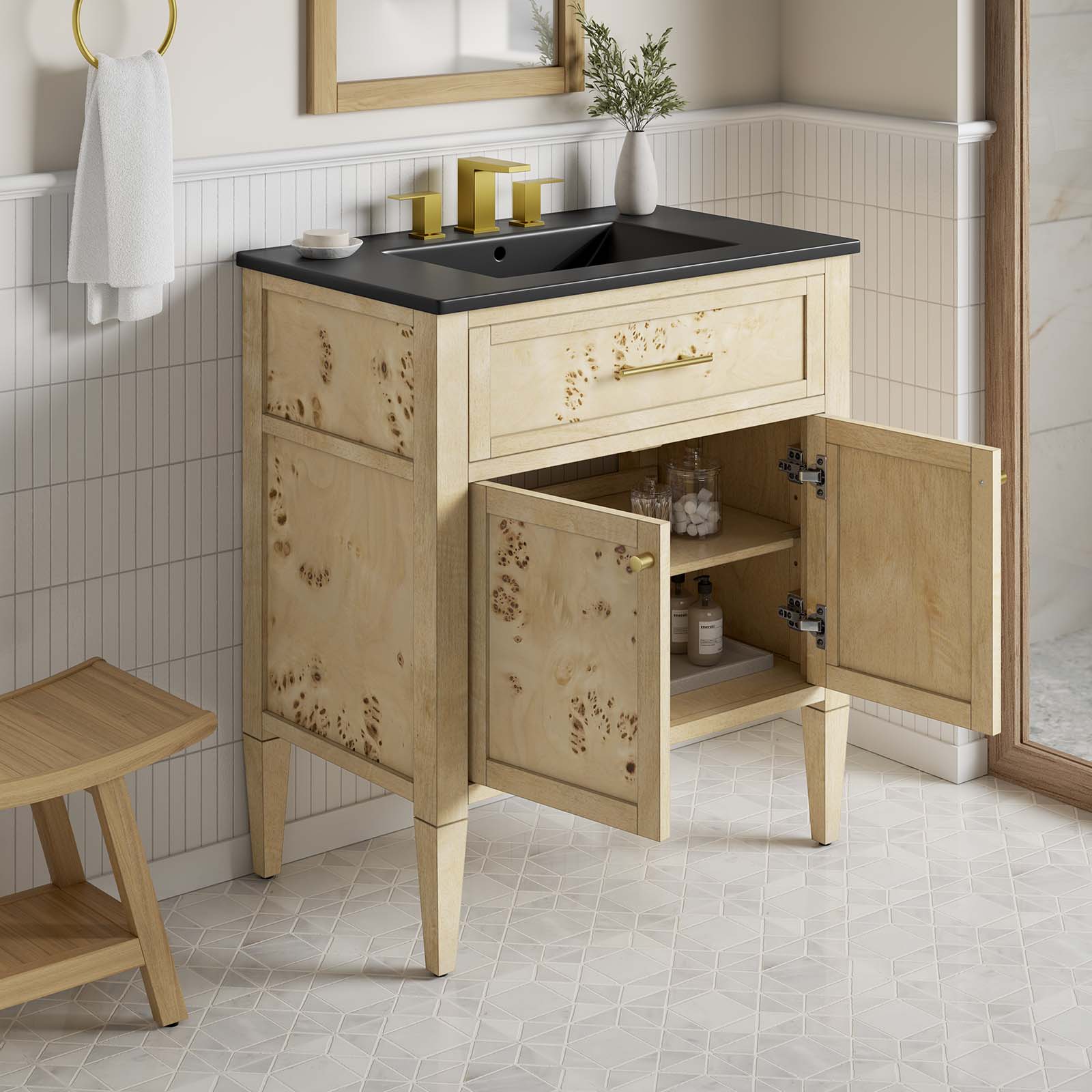 One - Elysian 30" Wood Bathroom Vanity