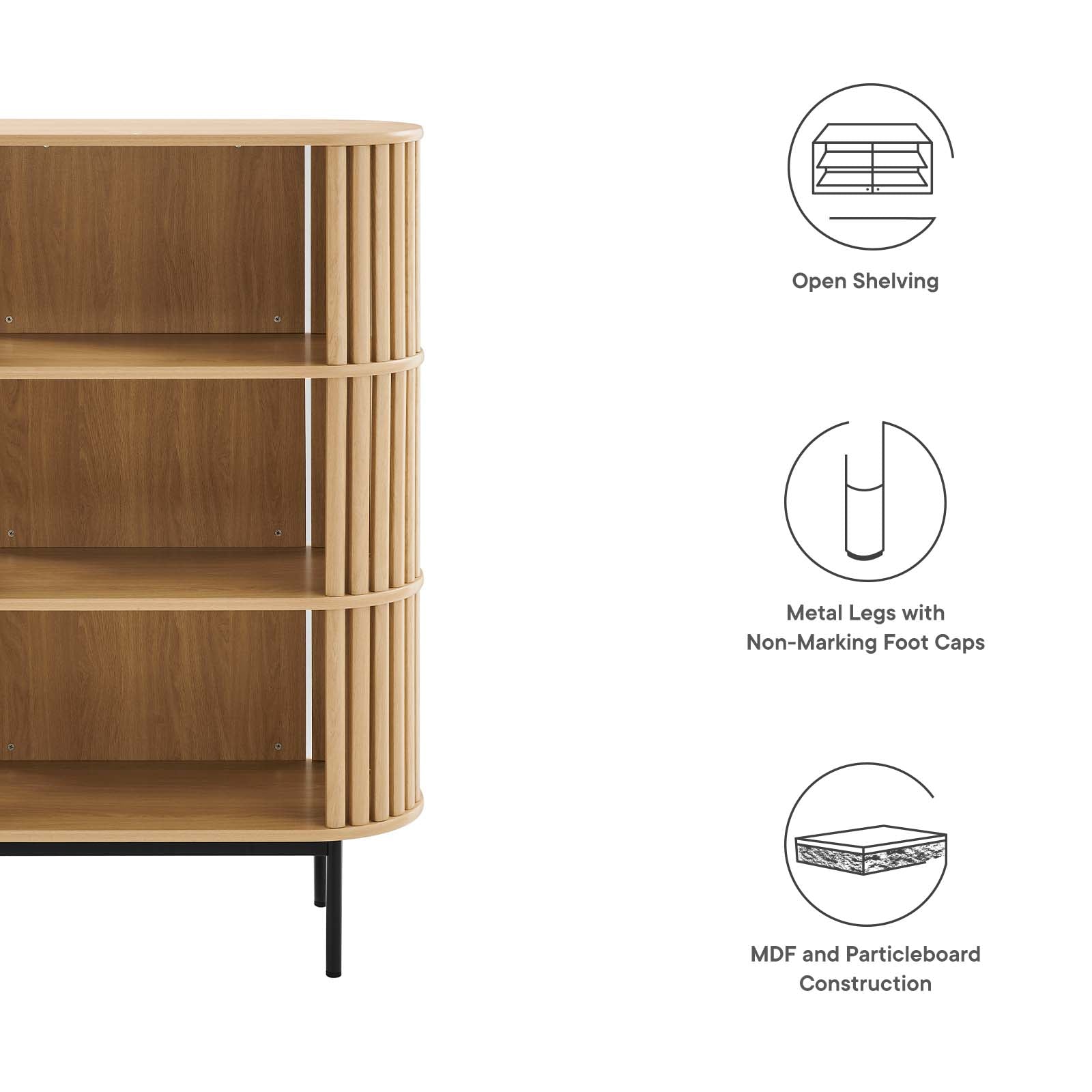 Fortitude Three Tier Display Cabinet - East Shore Modern Home Furnishings