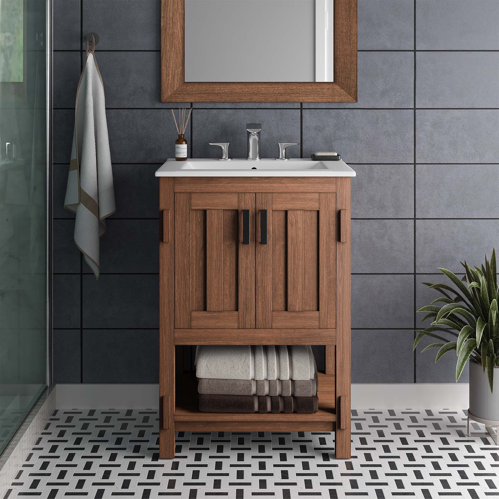 Ashlyn 24” Wood Bathroom Vanity - East Shore Modern Home Furnishings