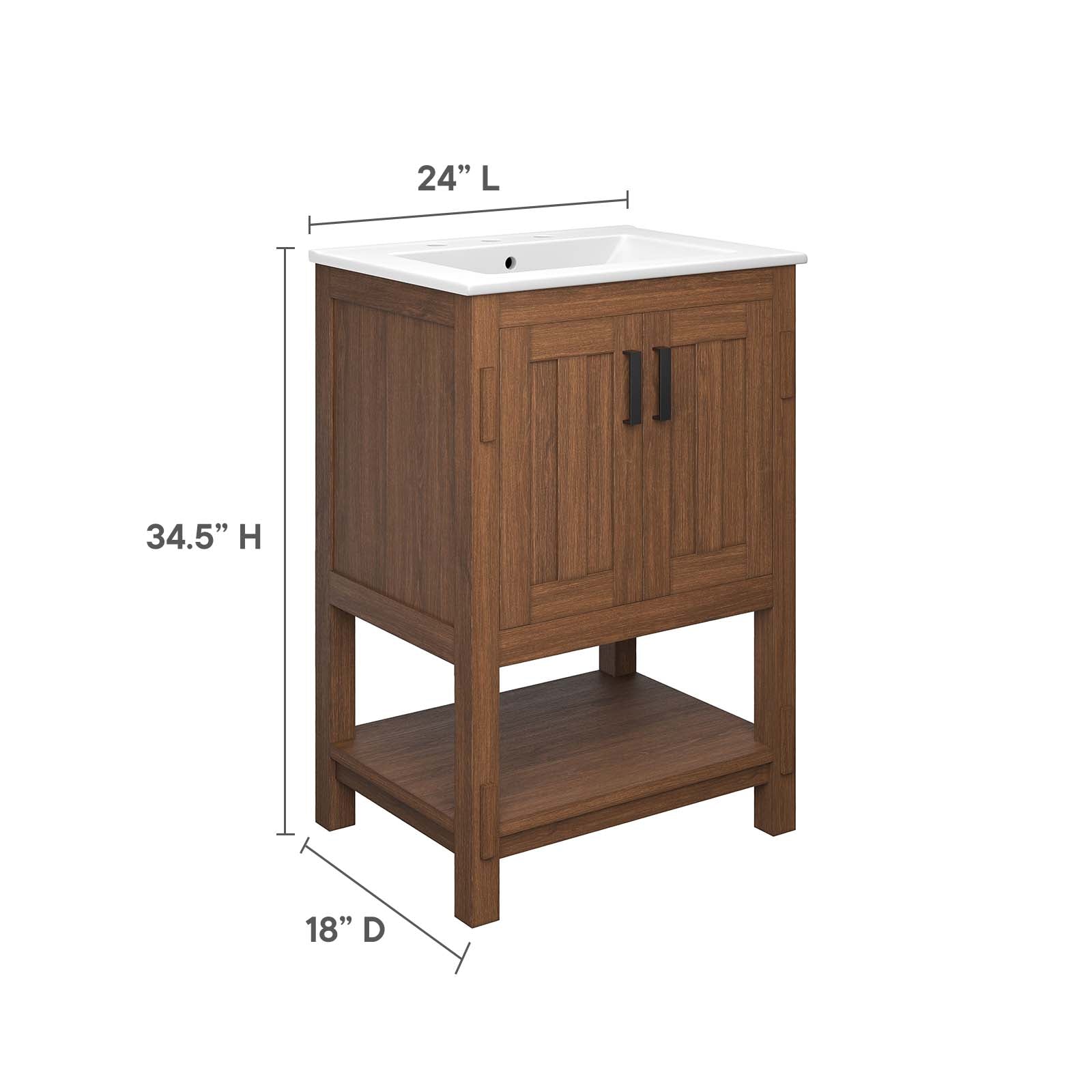 Ashlyn 24” Wood Bathroom Vanity - East Shore Modern Home Furnishings