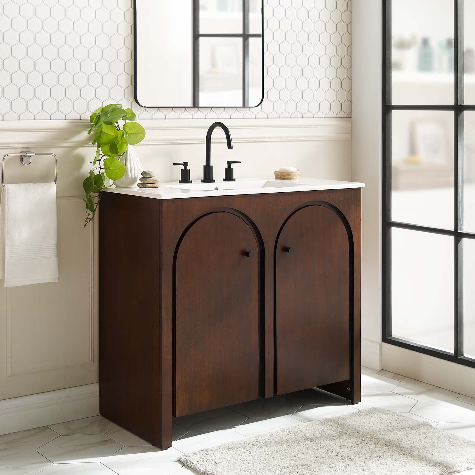 Appia 36" Bathroom Vanity Cabinet (Sink Basin Not Included) - East Shore Modern Home Furnishings