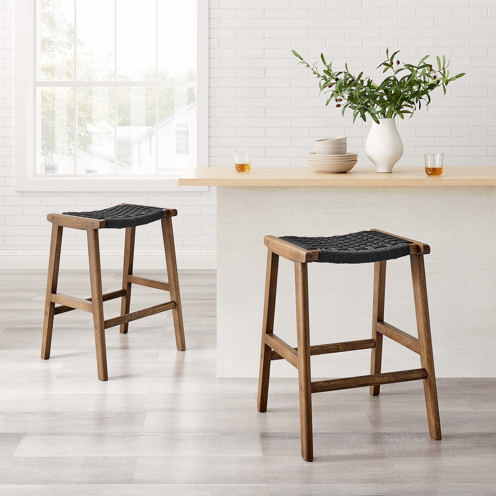 Woven rope best sale bar stools