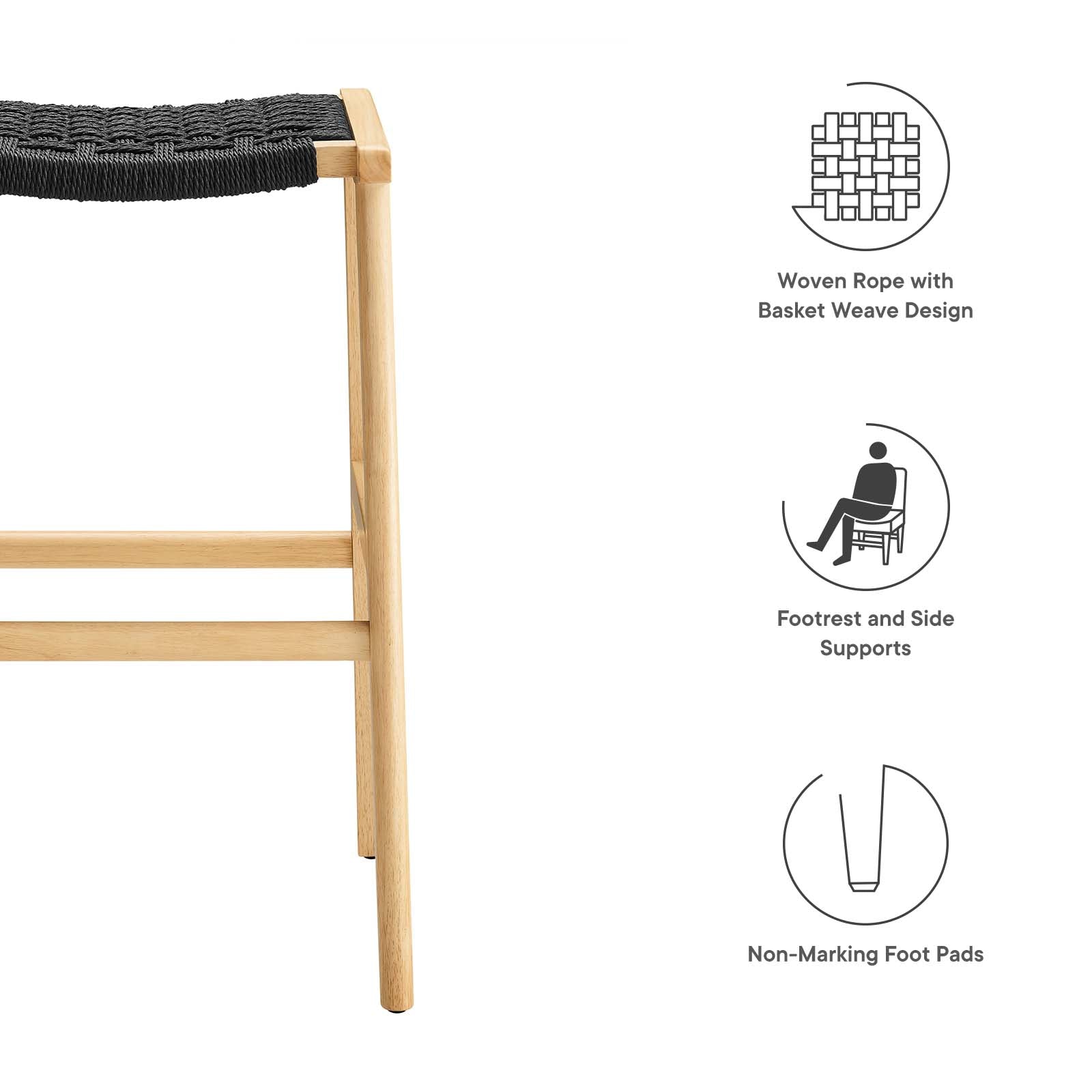 Rope weave bar discount stool