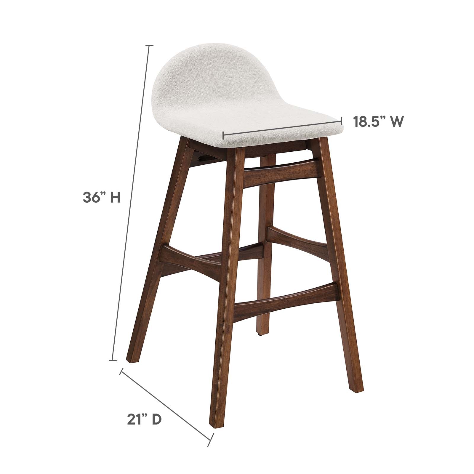 Juno Wood Bar Stool - Set of 2 - East Shore Modern Home Furnishings