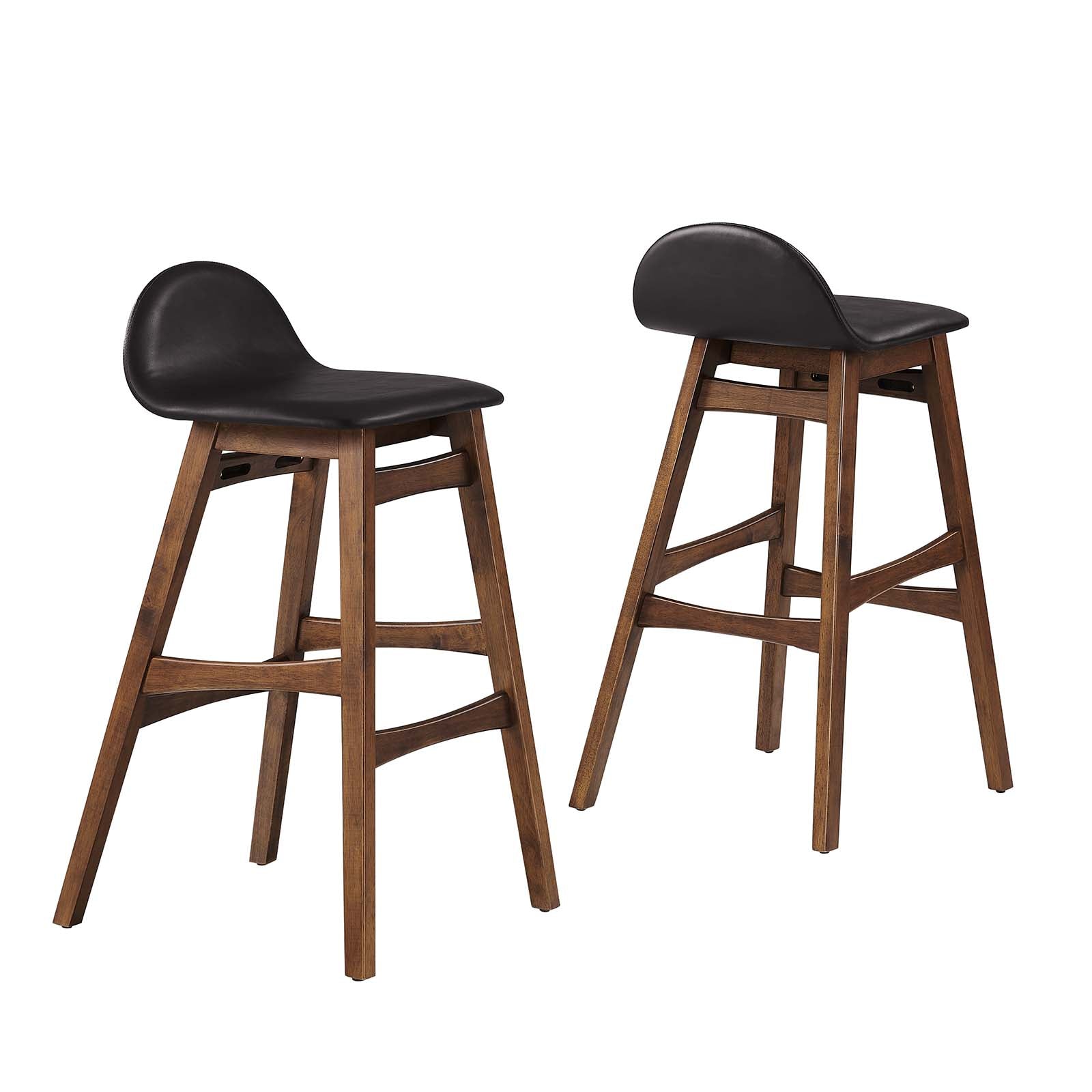 Juno Wood Bar Stool - Set of 2 - East Shore Modern Home Furnishings