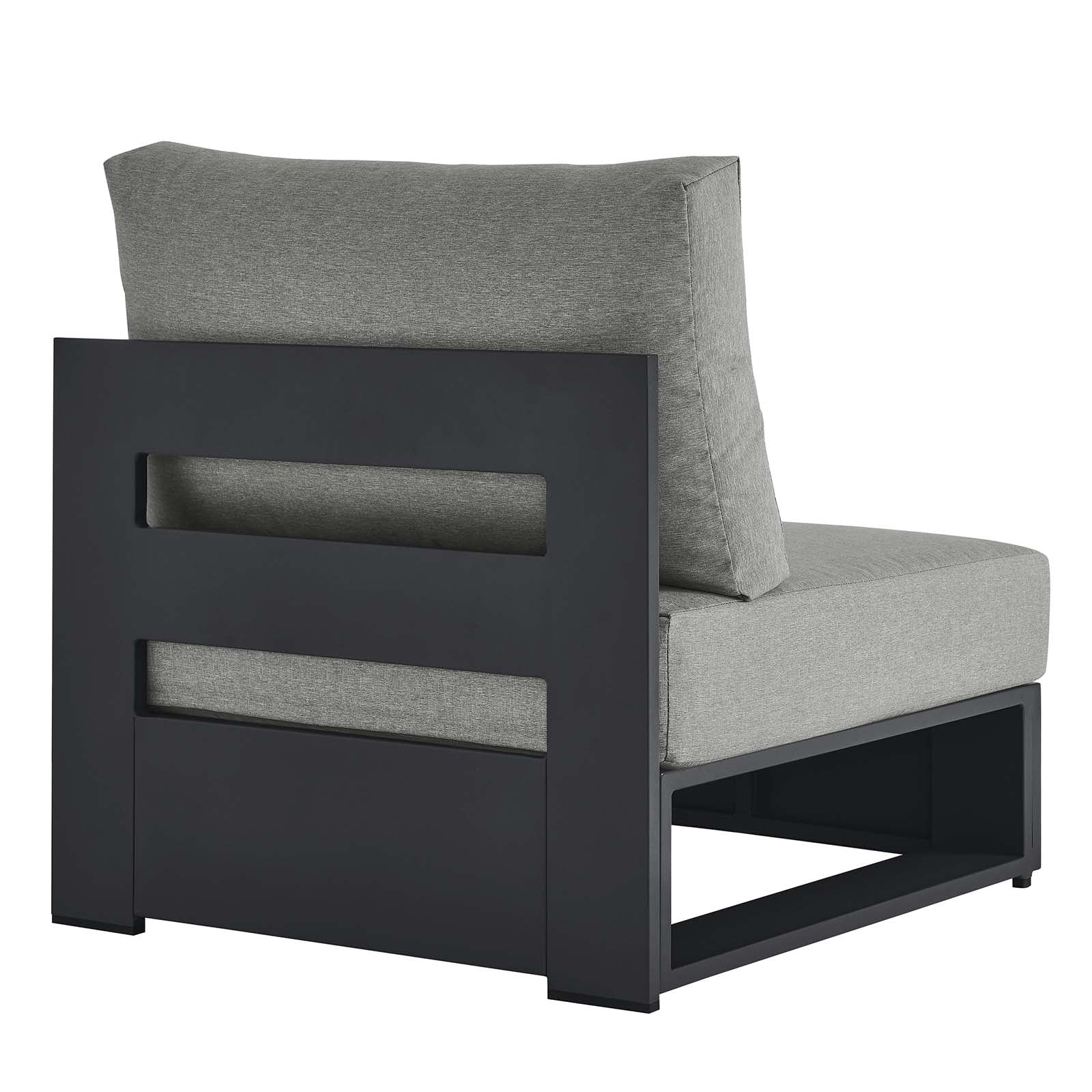 Tahoe Outdoor Patio Powder-Coated Aluminum Modular Armless Chair - East Shore Modern Home Furnishings