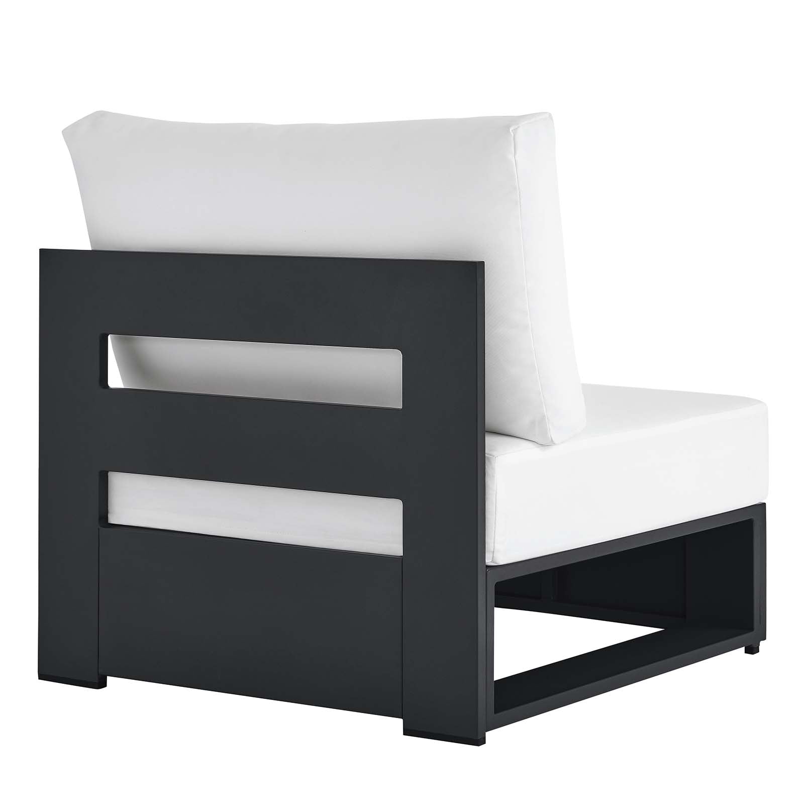 Tahoe Outdoor Patio Powder-Coated Aluminum Modular Armless Chair - East Shore Modern Home Furnishings