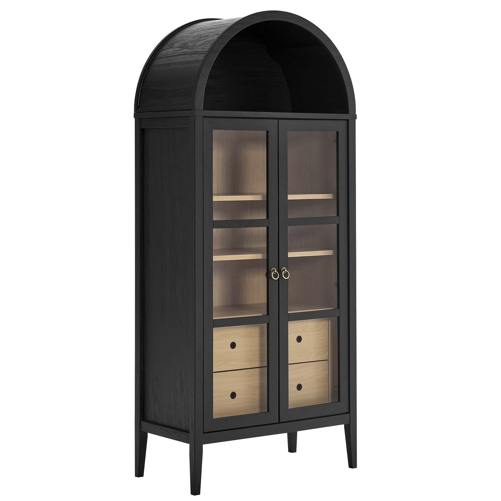 Nolan Tall Storage Display Cabinet - East Shore Modern Home Furnishings