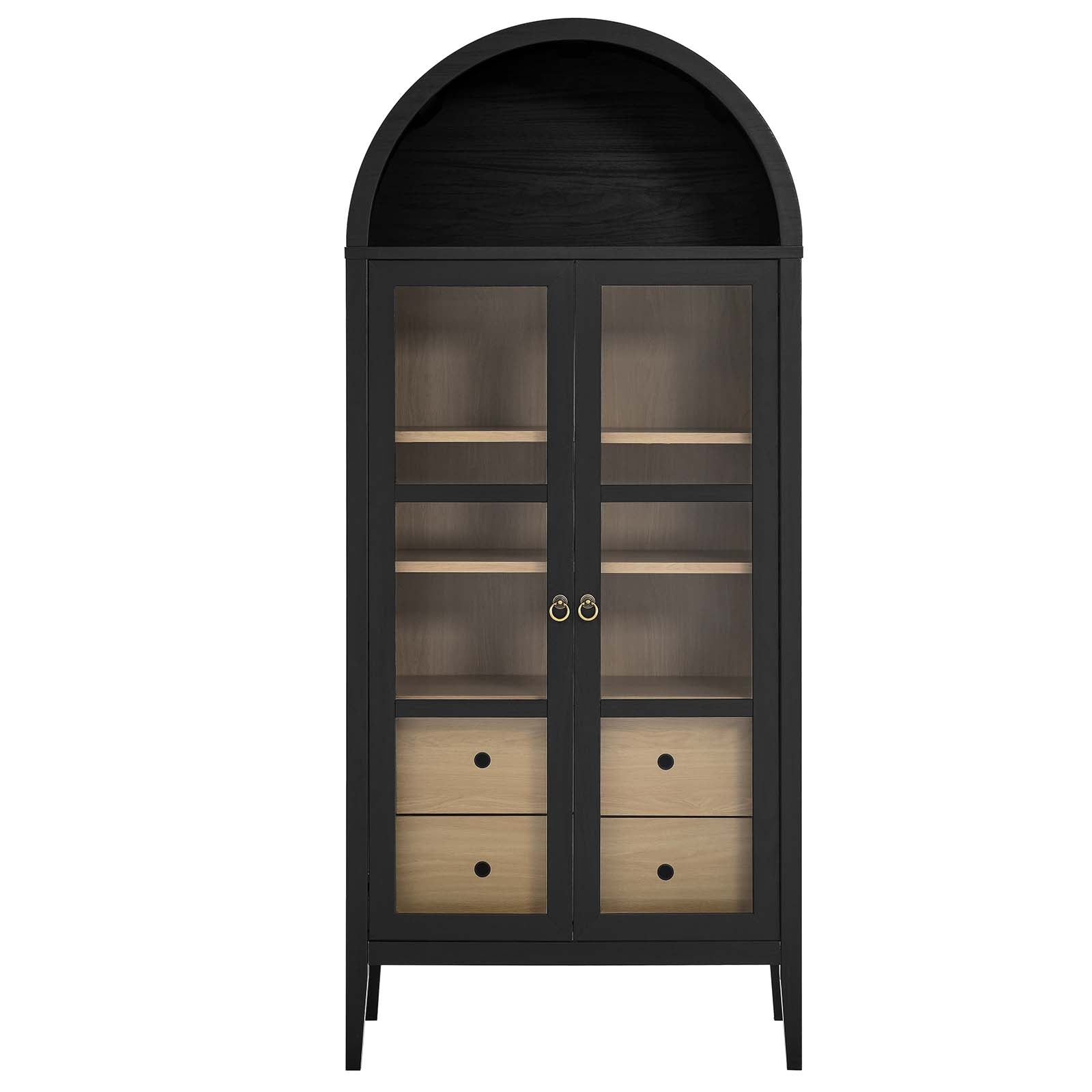 Nolan Tall Storage Display Cabinet - East Shore Modern Home Furnishings