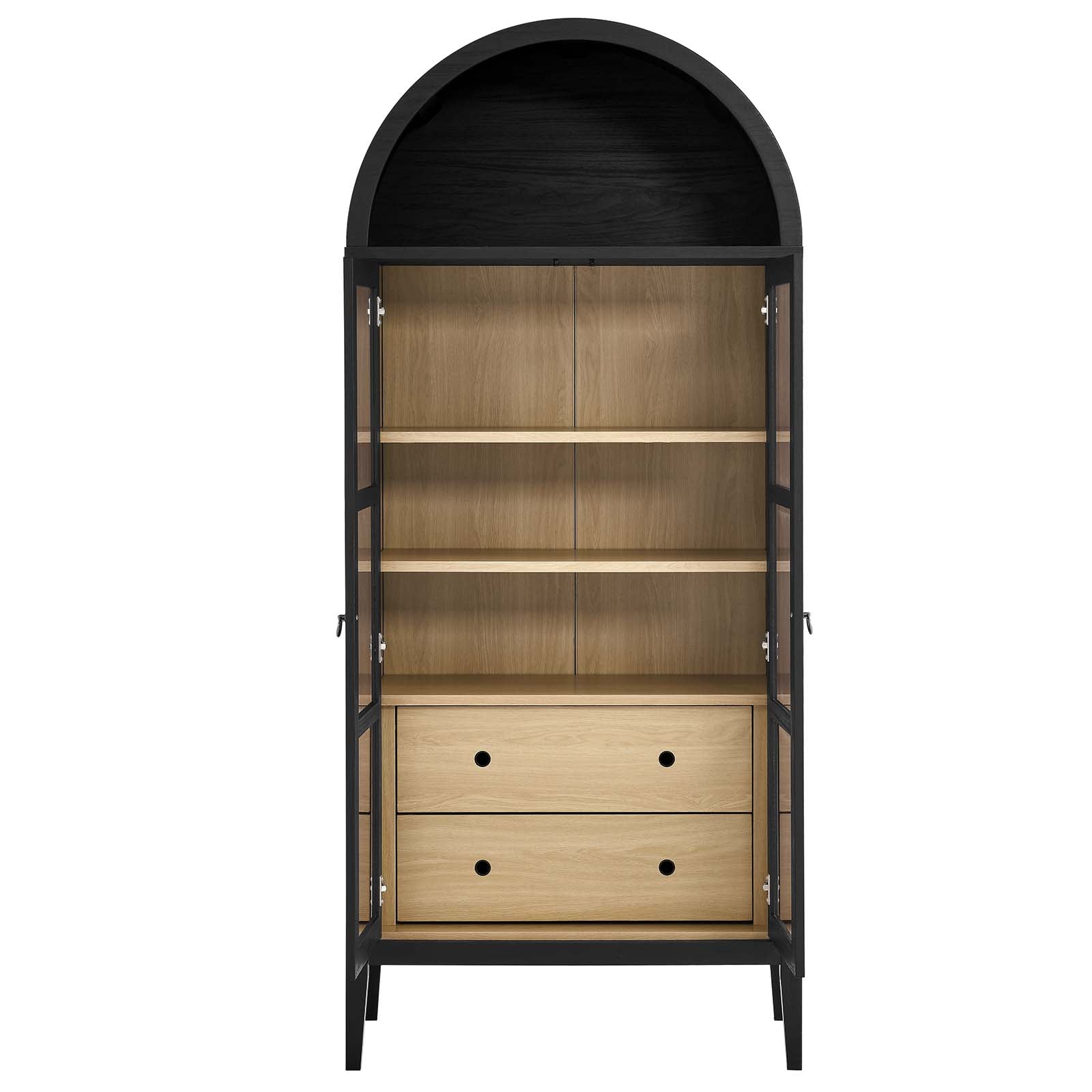 Nolan Tall Storage Display Cabinet - East Shore Modern Home Furnishings