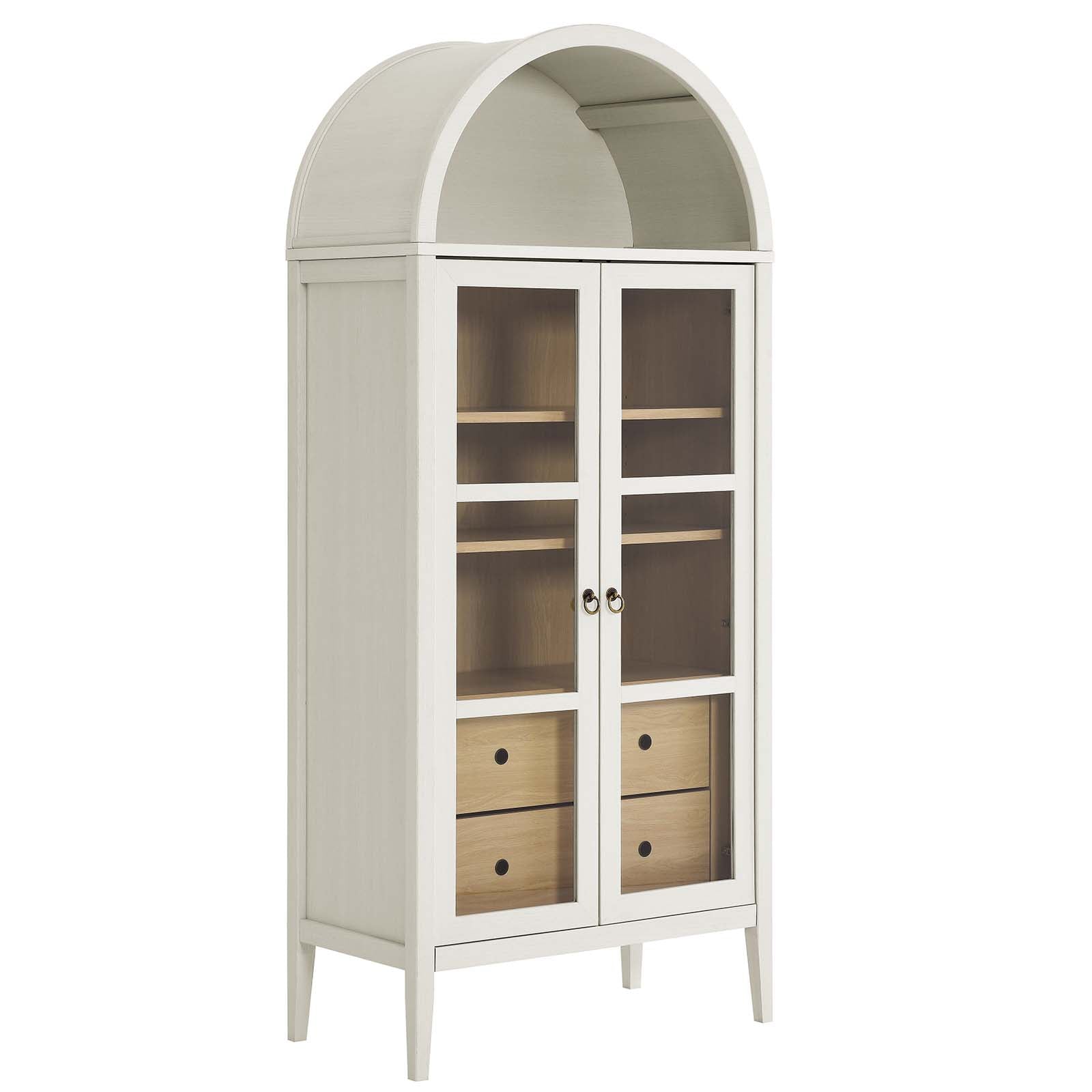 Nolan Tall Storage Display Cabinet - East Shore Modern Home Furnishings