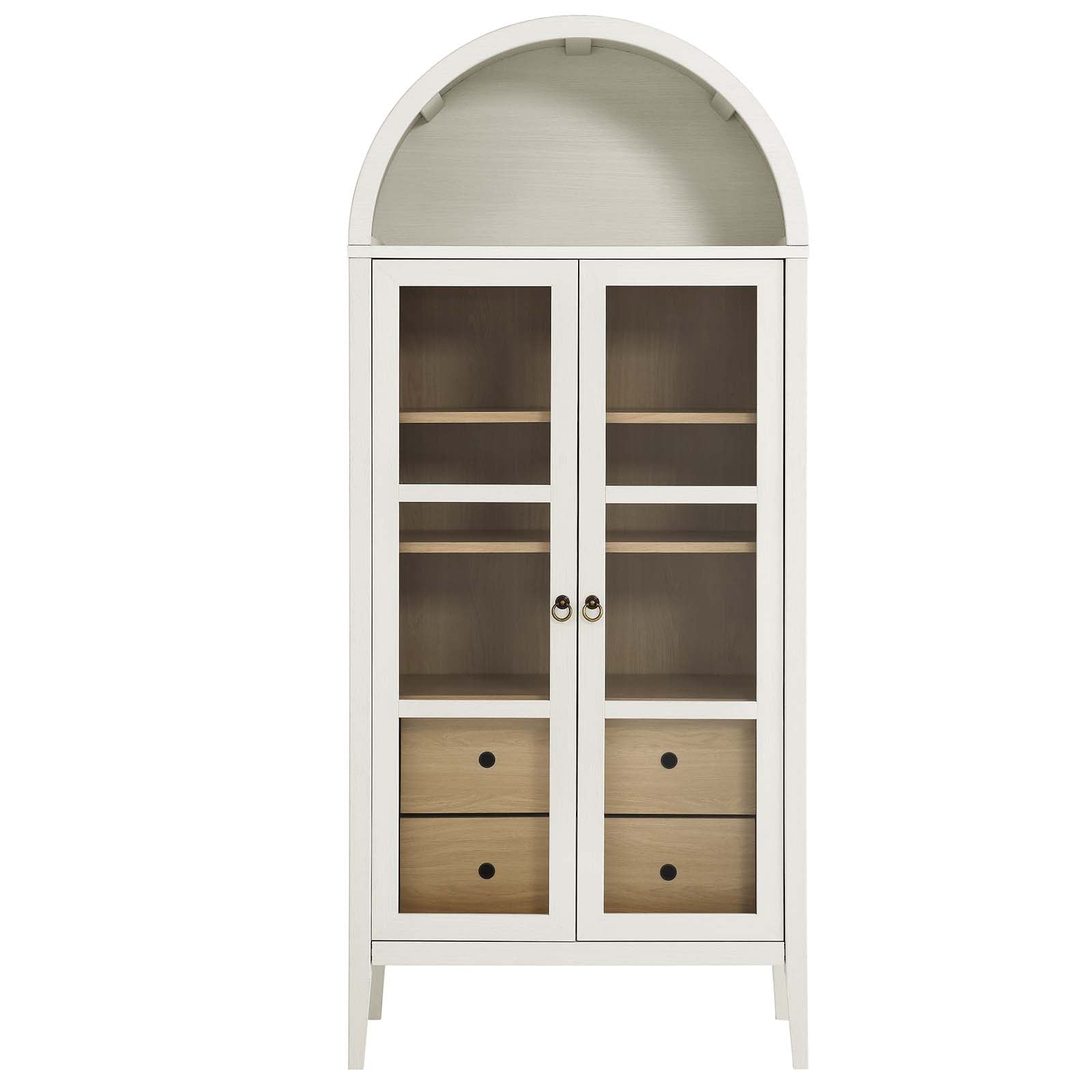 Nolan Tall Storage Display Cabinet - East Shore Modern Home Furnishings