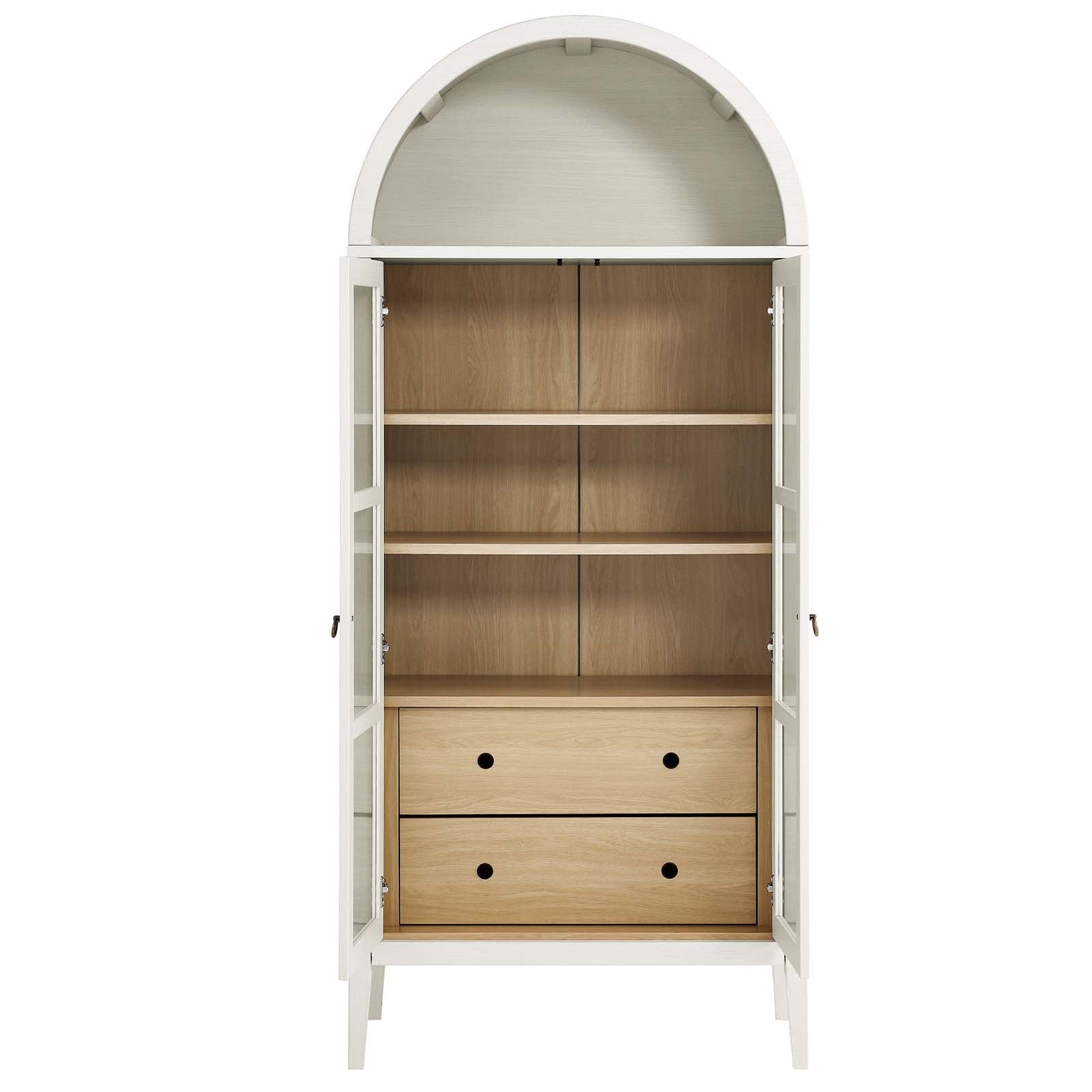 Nolan Tall Storage Display Cabinet - East Shore Modern Home Furnishings