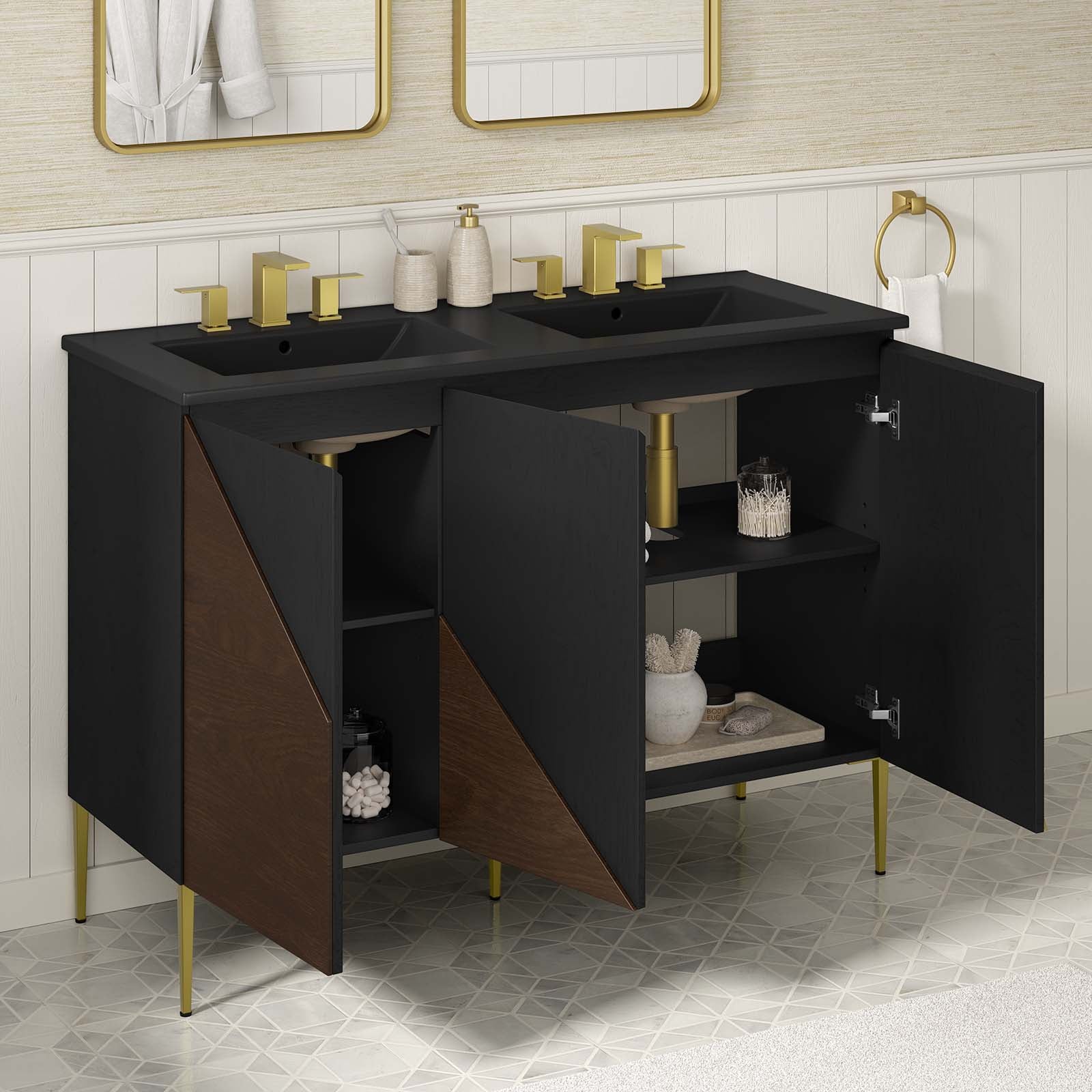 Alchemist 48" Double Sink Bathroom Vanity - East Shore Modern Home Furnishings