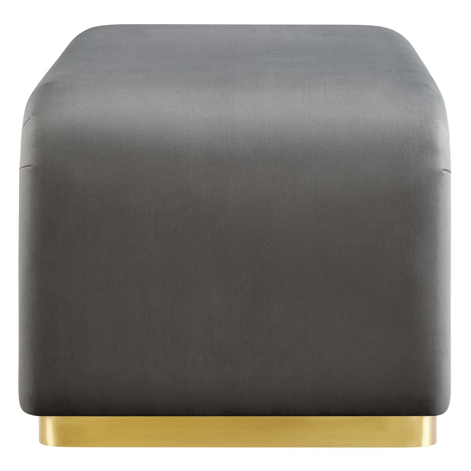 Koda Performance Velvet Waterfall Ottoman - East Shore Modern Home Furnishings