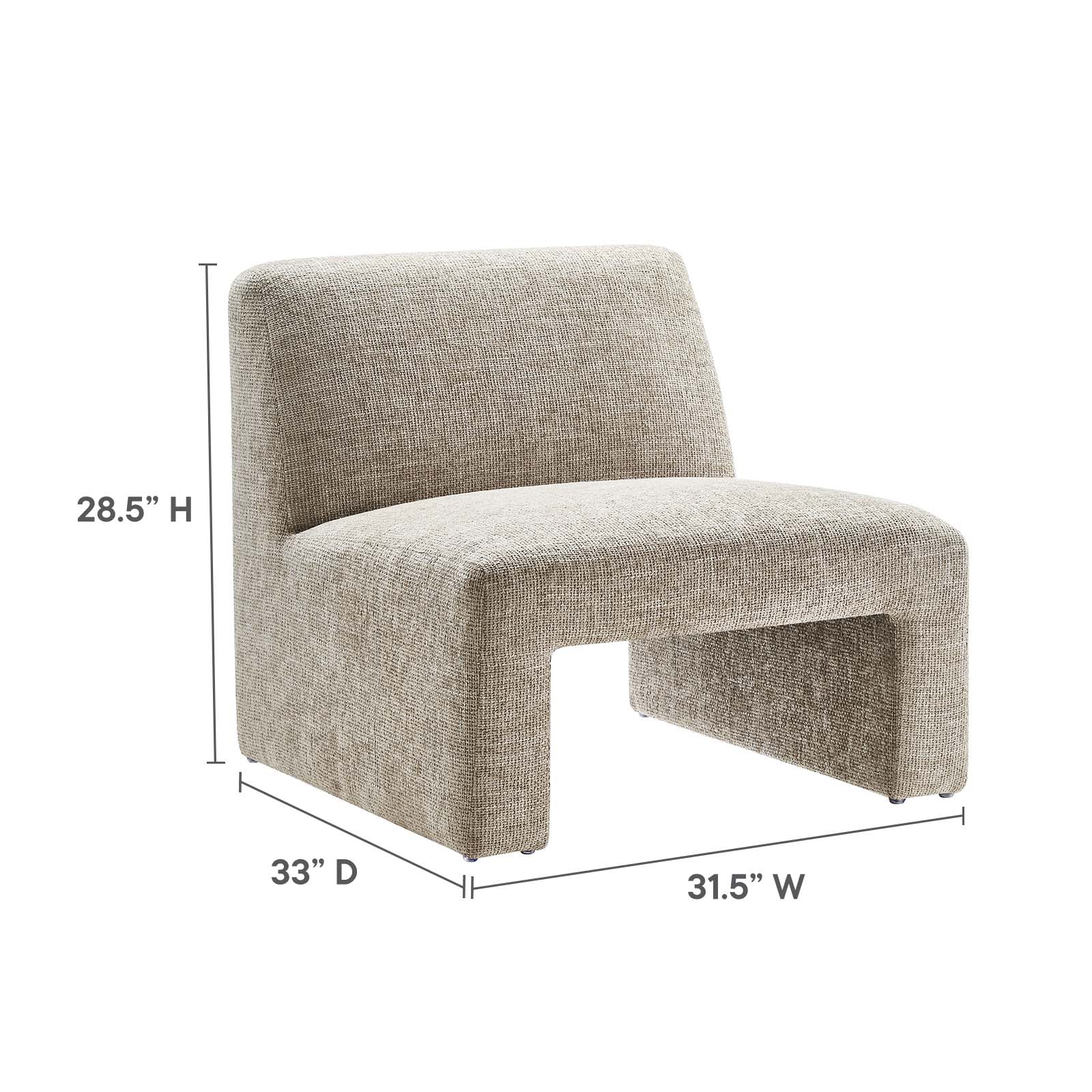 Amita Chenille Upholstered Accent Chair - East Shore Modern Home Furnishings