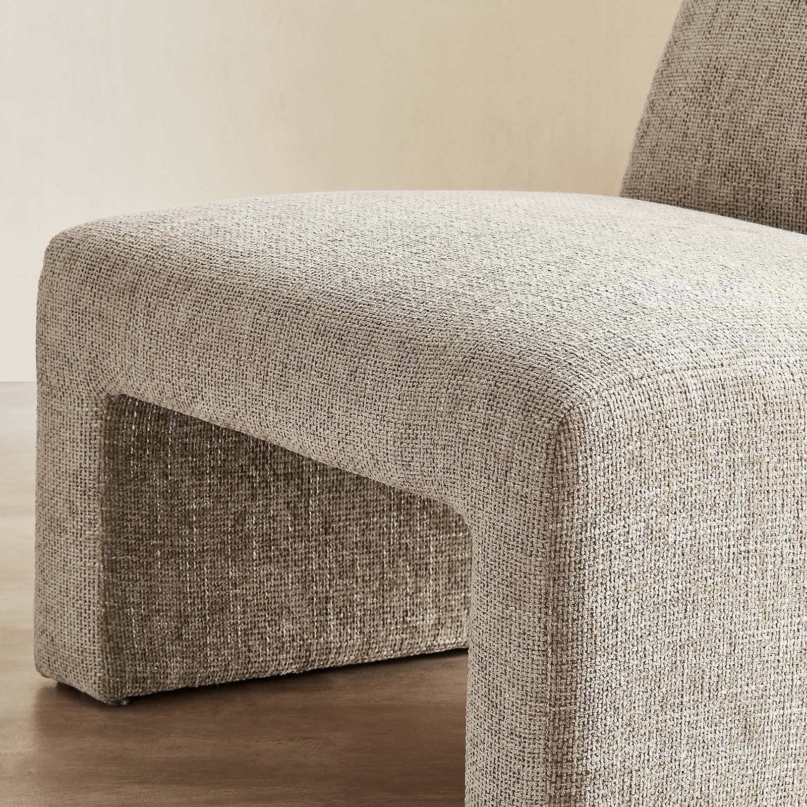 Amita Chenille Upholstered Accent Chair - East Shore Modern Home Furnishings