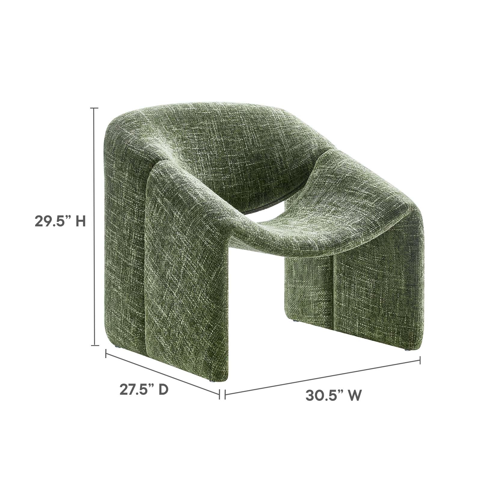 Vivi Chenille Upholstered Accent Chair - East Shore Modern Home Furnishings