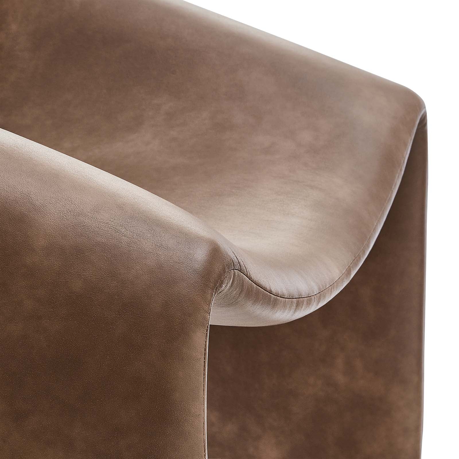 Vivi Vegan Leather Accent Chair - East Shore Modern Home Furnishings