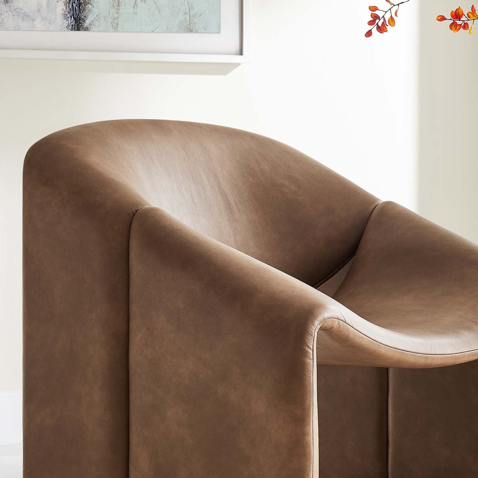 Vivi Vegan Leather Accent Chair - East Shore Modern Home Furnishings