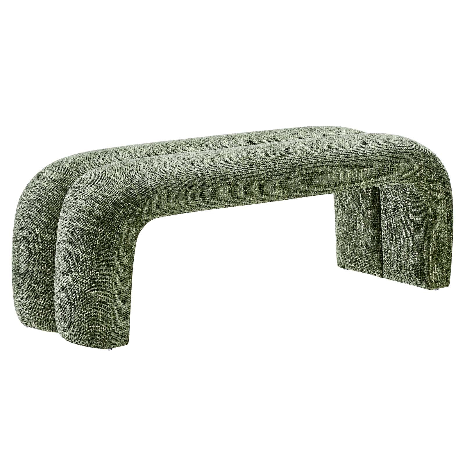 Dax 50.5" Chenille Upholstered Accent Bench - East Shore Modern Home Furnishings