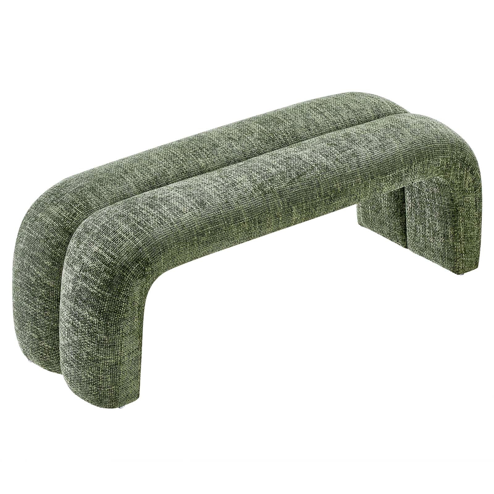 Dax 50.5" Chenille Upholstered Accent Bench - East Shore Modern Home Furnishings