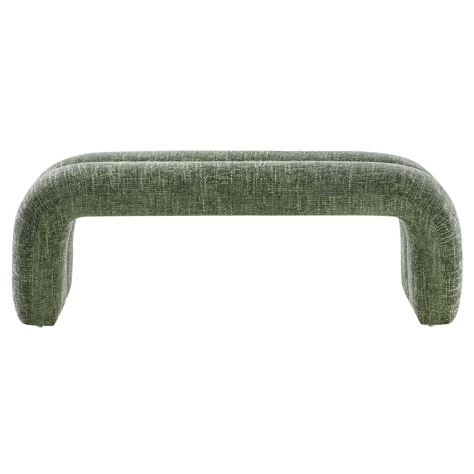 Dax 50.5" Chenille Upholstered Accent Bench - East Shore Modern Home Furnishings