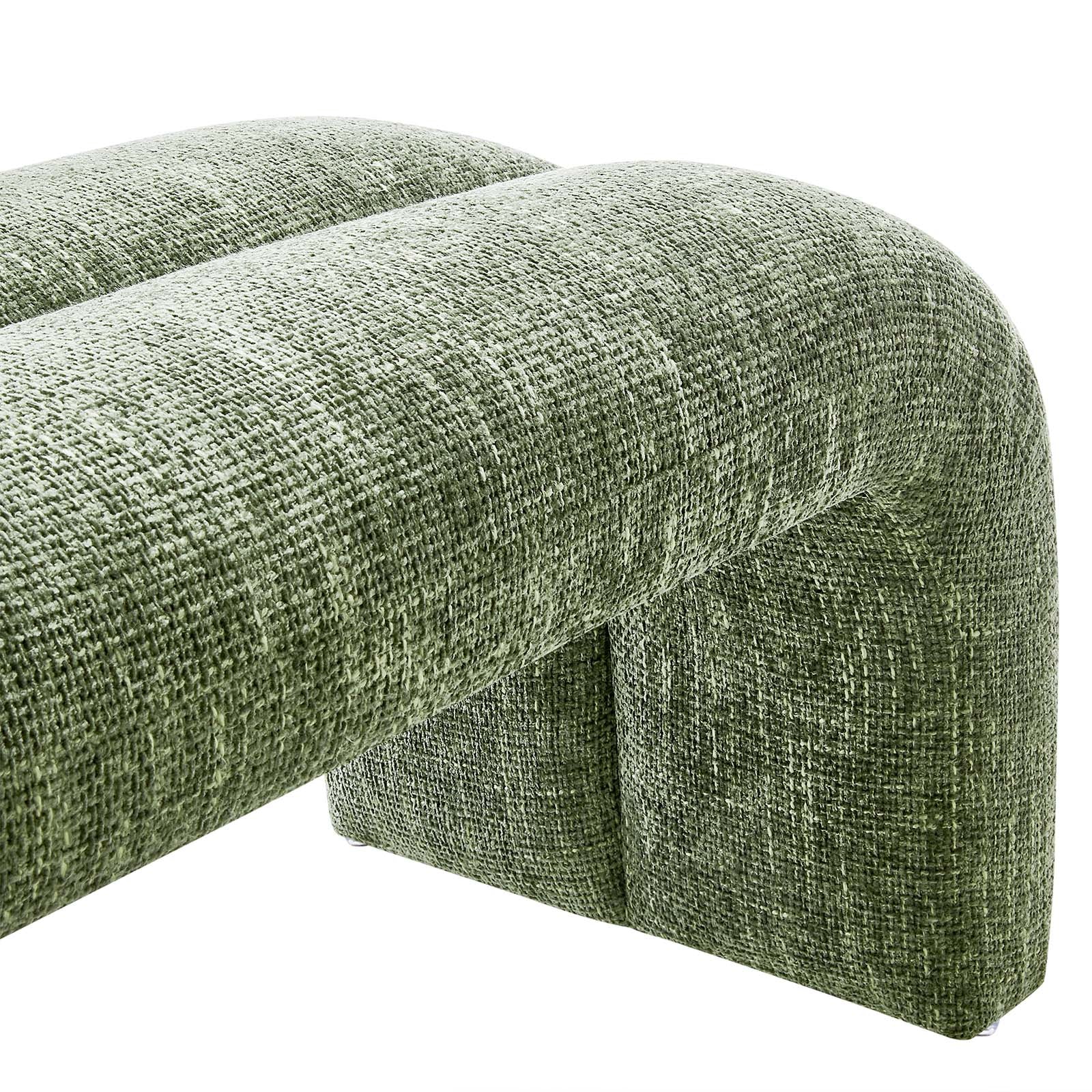 Dax 50.5" Chenille Upholstered Accent Bench - East Shore Modern Home Furnishings