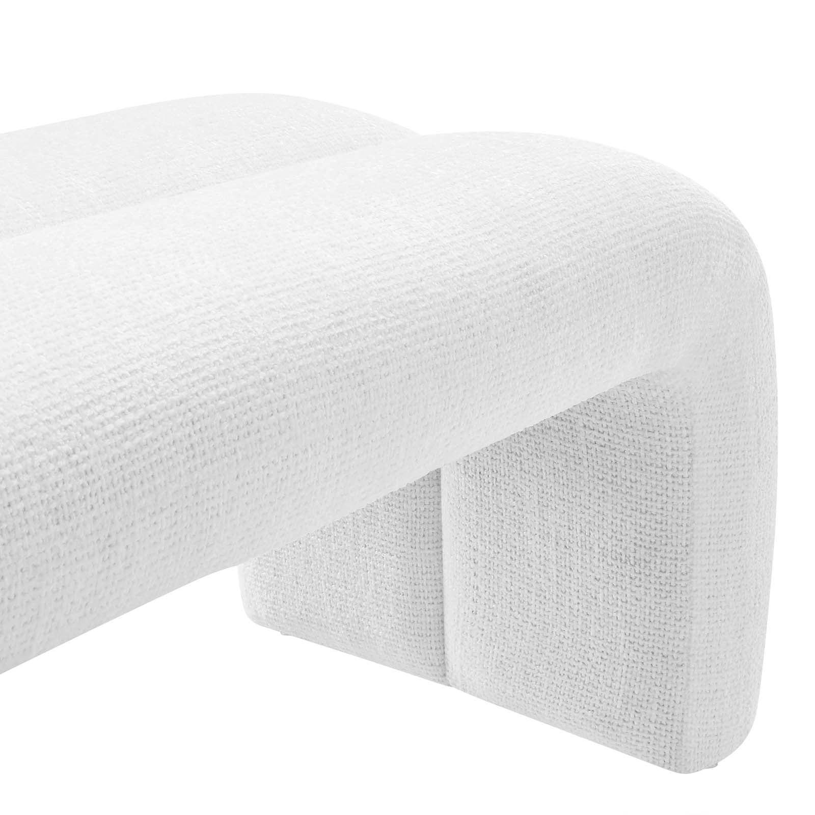 Dax 50.5" Chenille Upholstered Accent Bench - East Shore Modern Home Furnishings