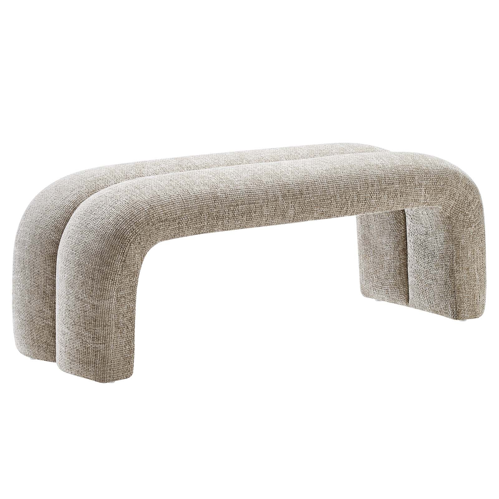 Dax 50.5" Chenille Upholstered Accent Bench - East Shore Modern Home Furnishings