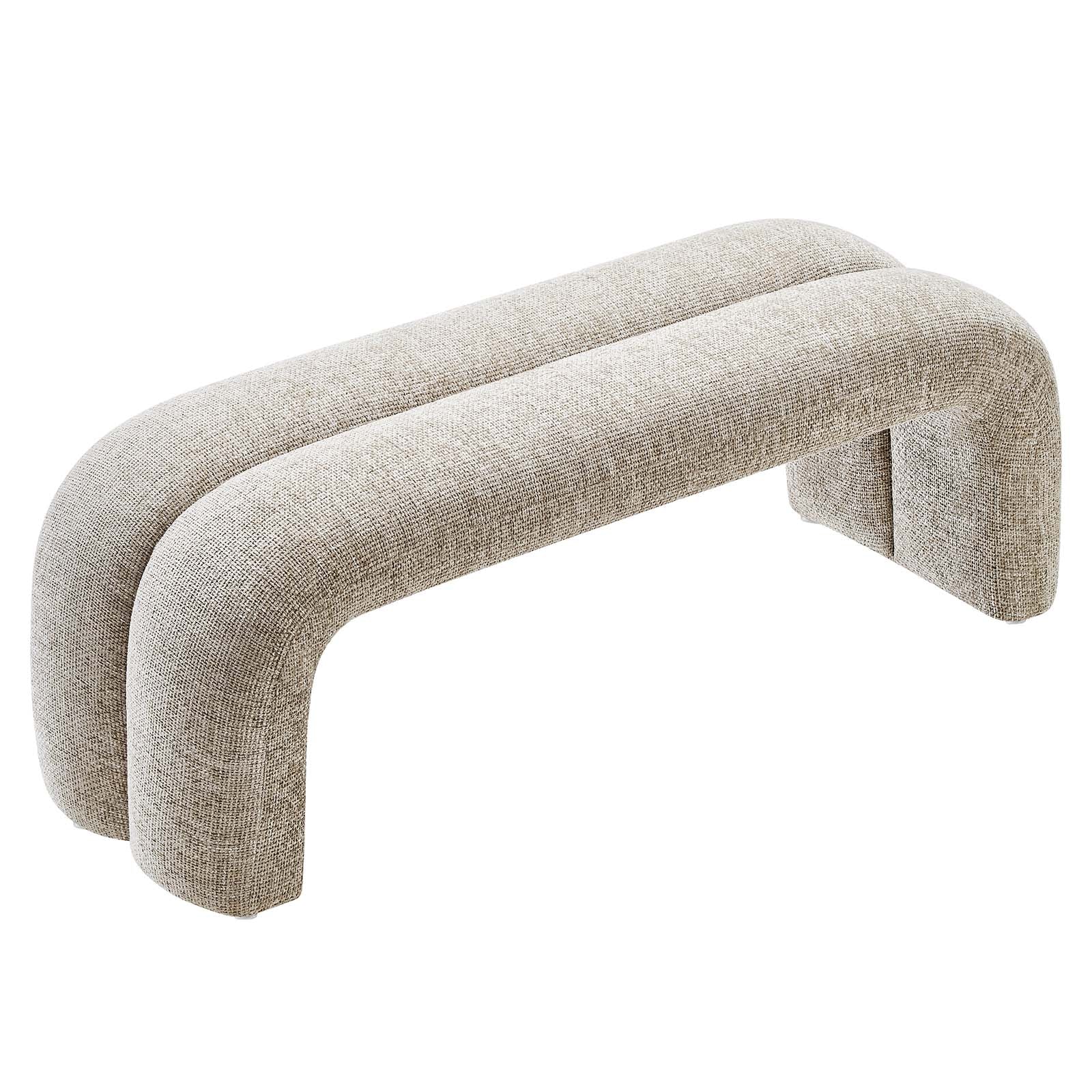 Dax 50.5" Chenille Upholstered Accent Bench - East Shore Modern Home Furnishings