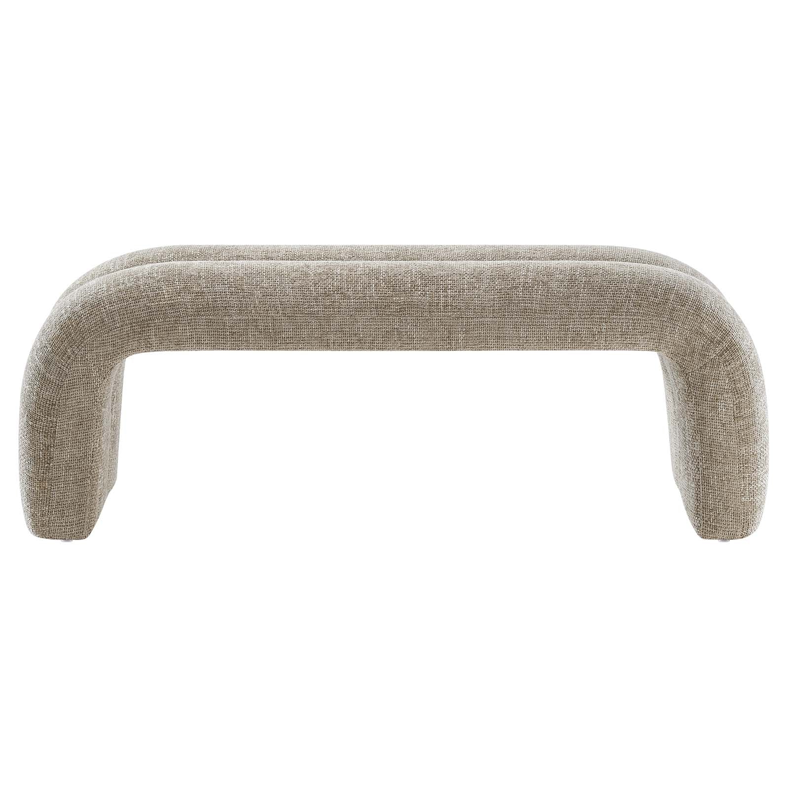 Dax 50.5" Chenille Upholstered Accent Bench - East Shore Modern Home Furnishings