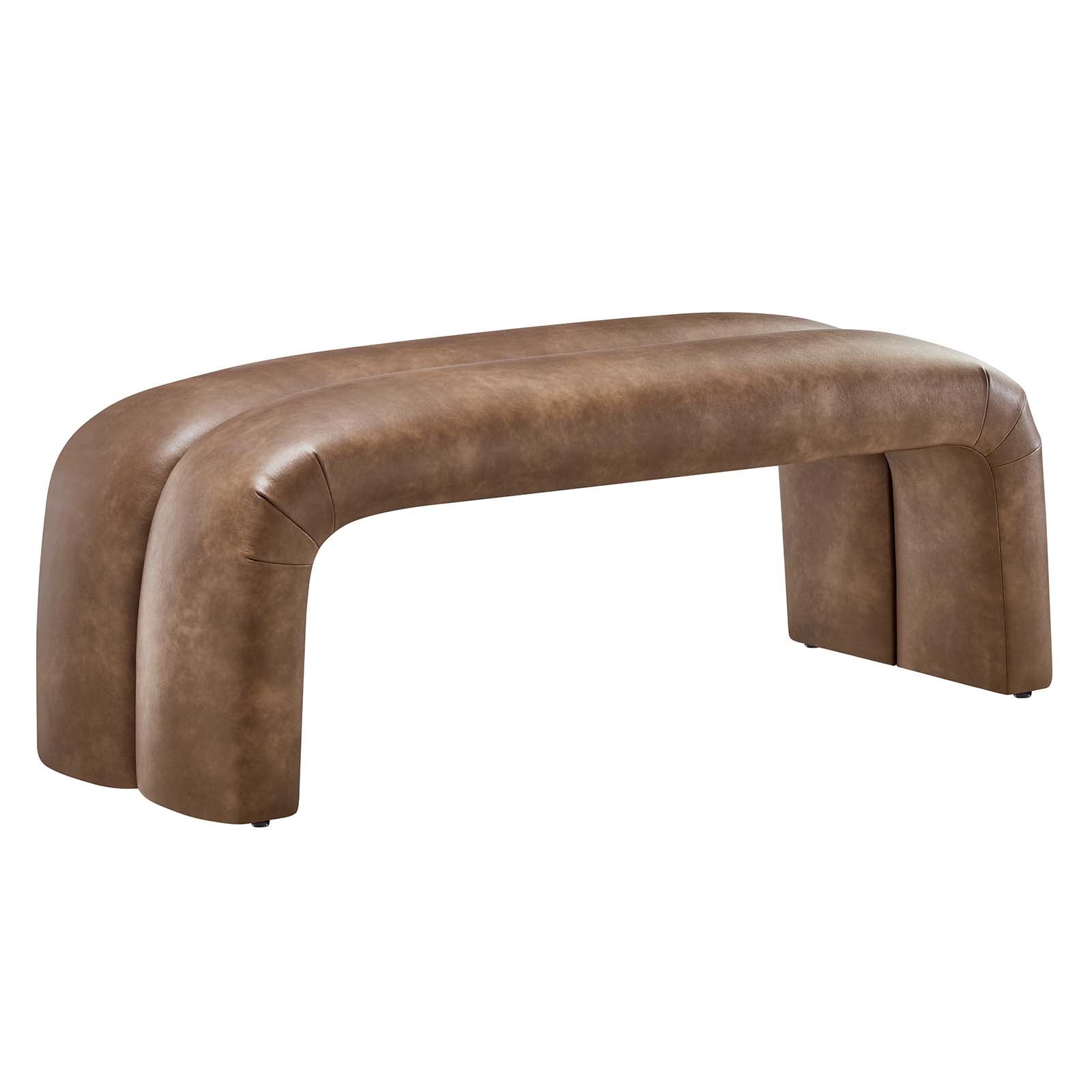 Dax 50.5" Vegan Leather Upholstered Accent Bench - East Shore Modern Home Furnishings