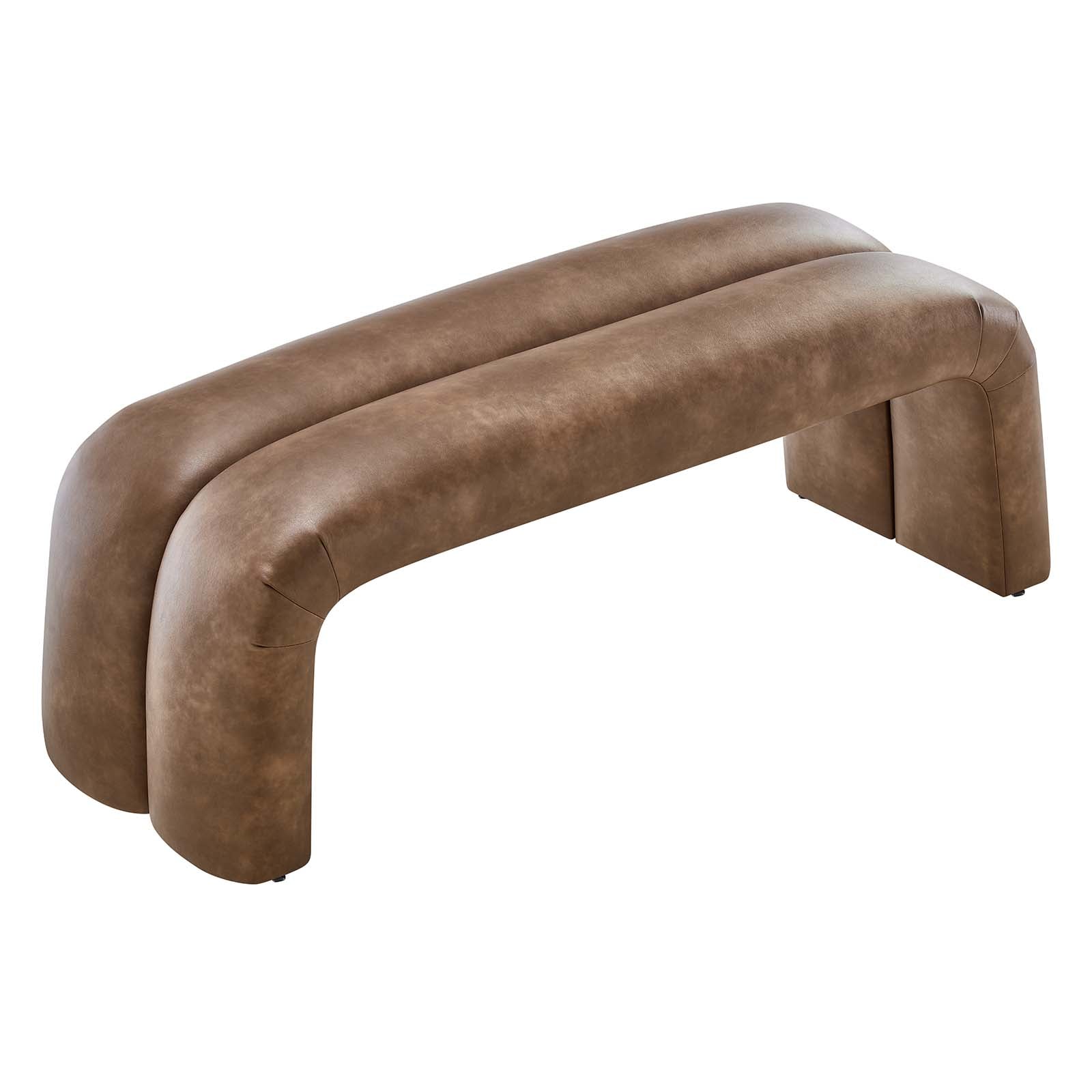 Dax 50.5" Vegan Leather Upholstered Accent Bench - East Shore Modern Home Furnishings